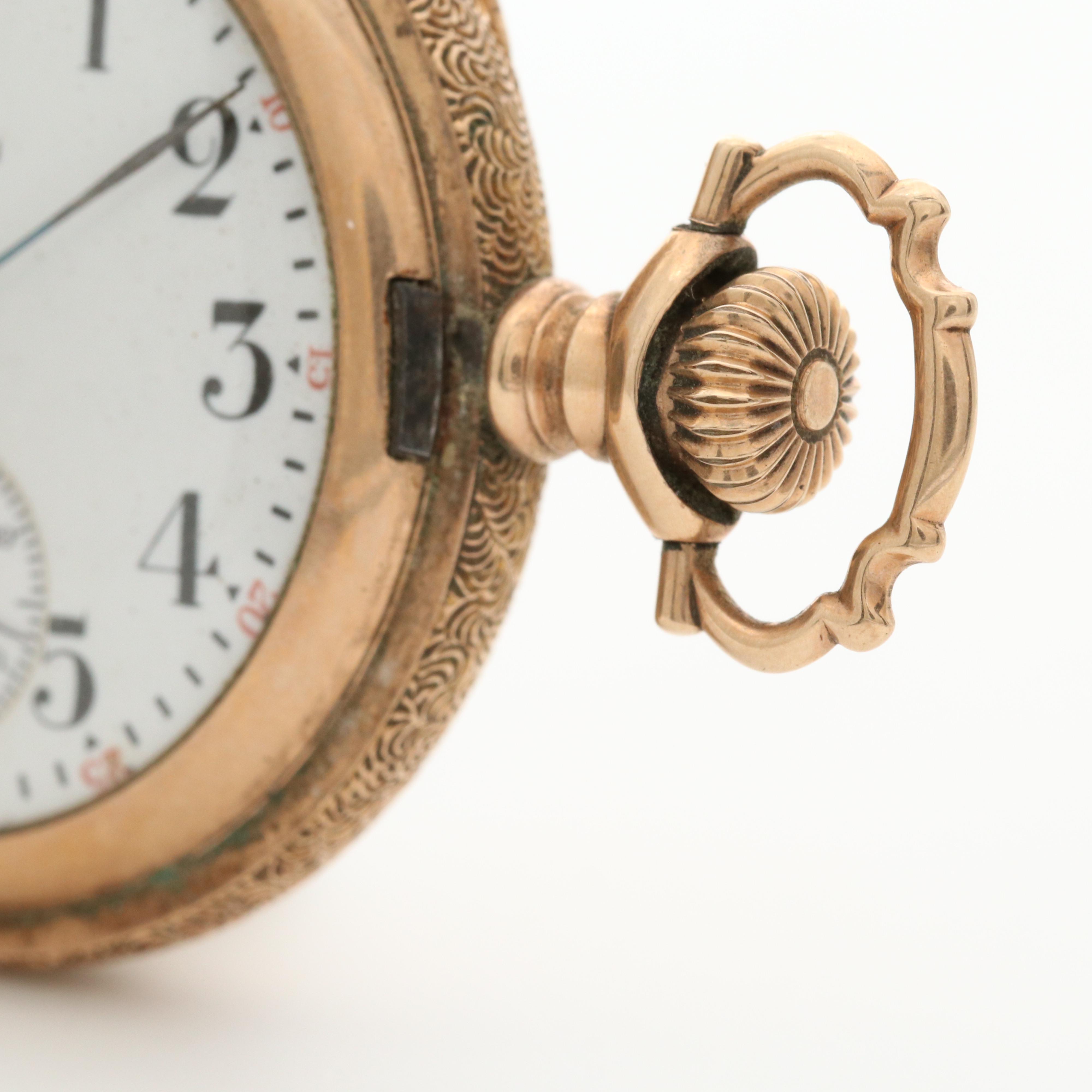 Antique Elgin Gold Filled Hunter Case Pocket Watch, 1915