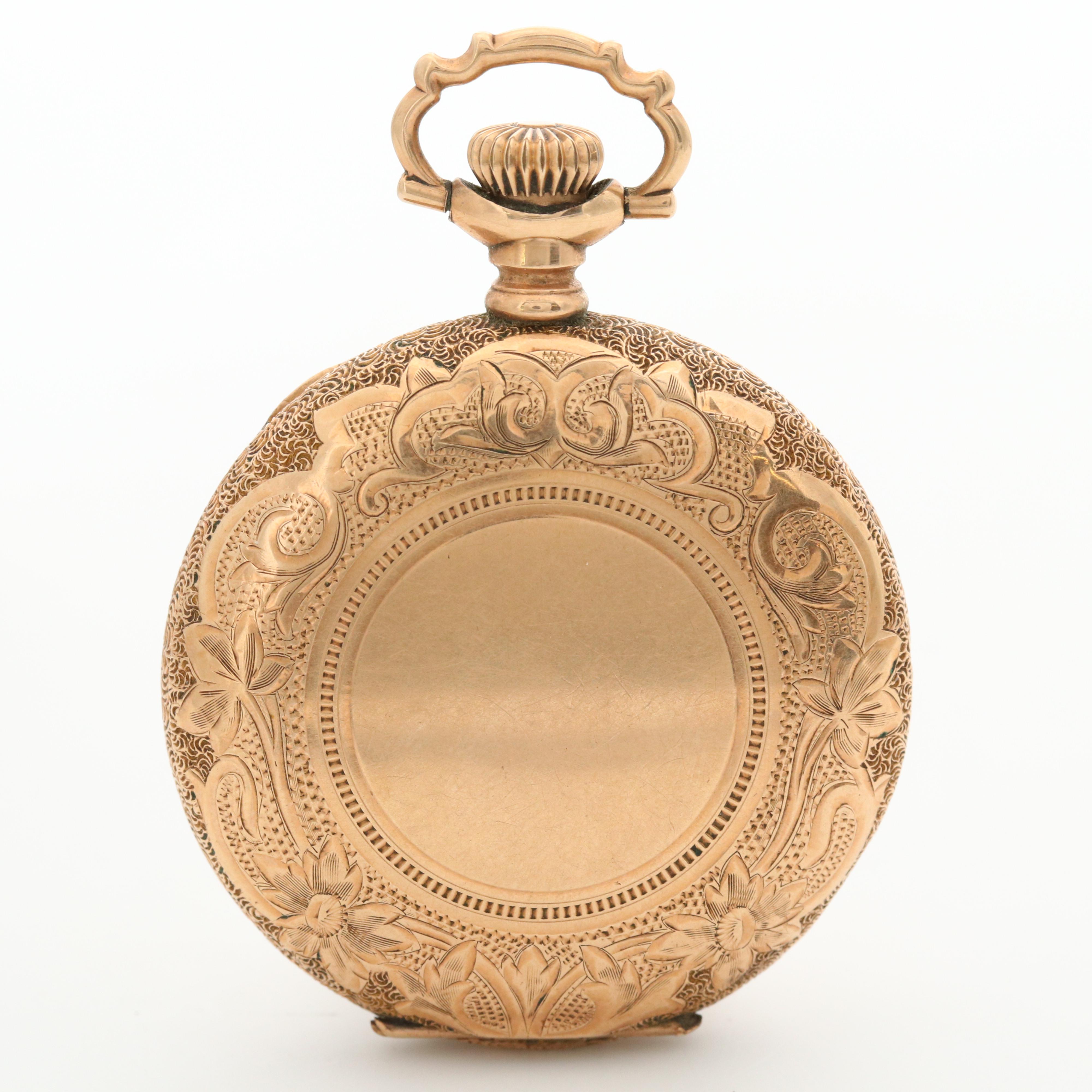 Antique Elgin Gold Filled Hunter Case Pocket Watch, 1915