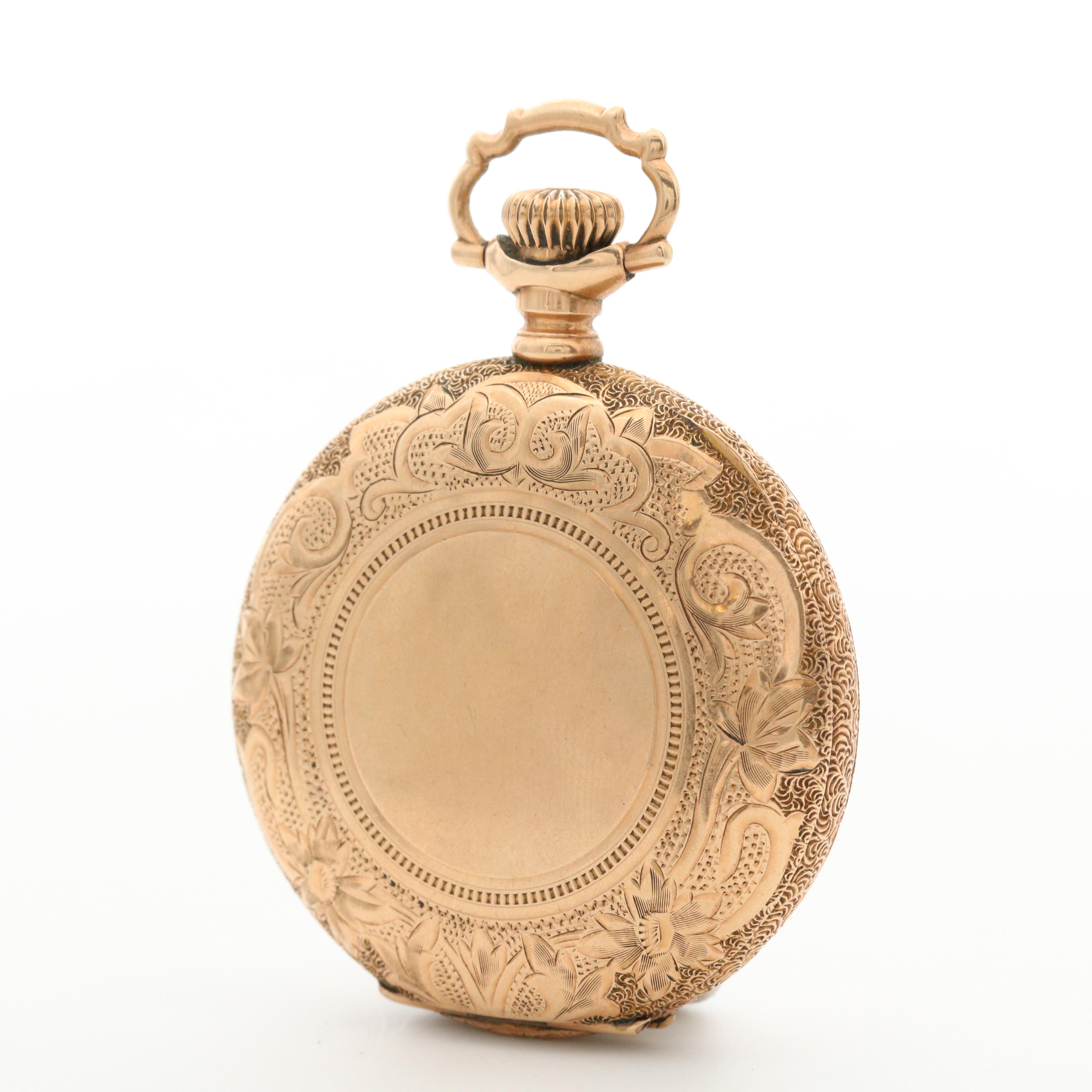 Antique Elgin Gold Filled Hunter Case Pocket Watch, 1915