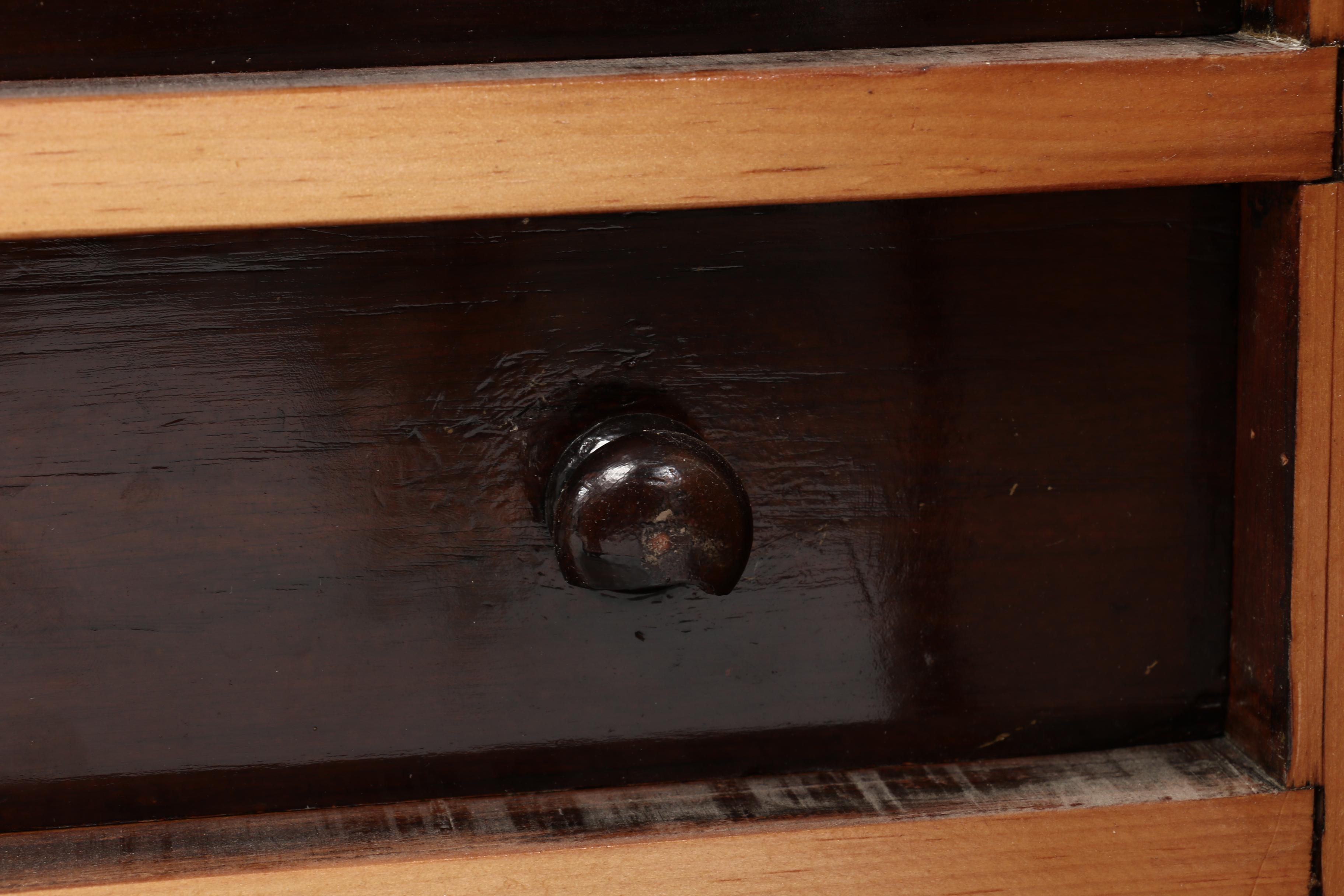 Victorian Pine Sixteen-Drawer Specimen Cabinet, Second Half 19th Century