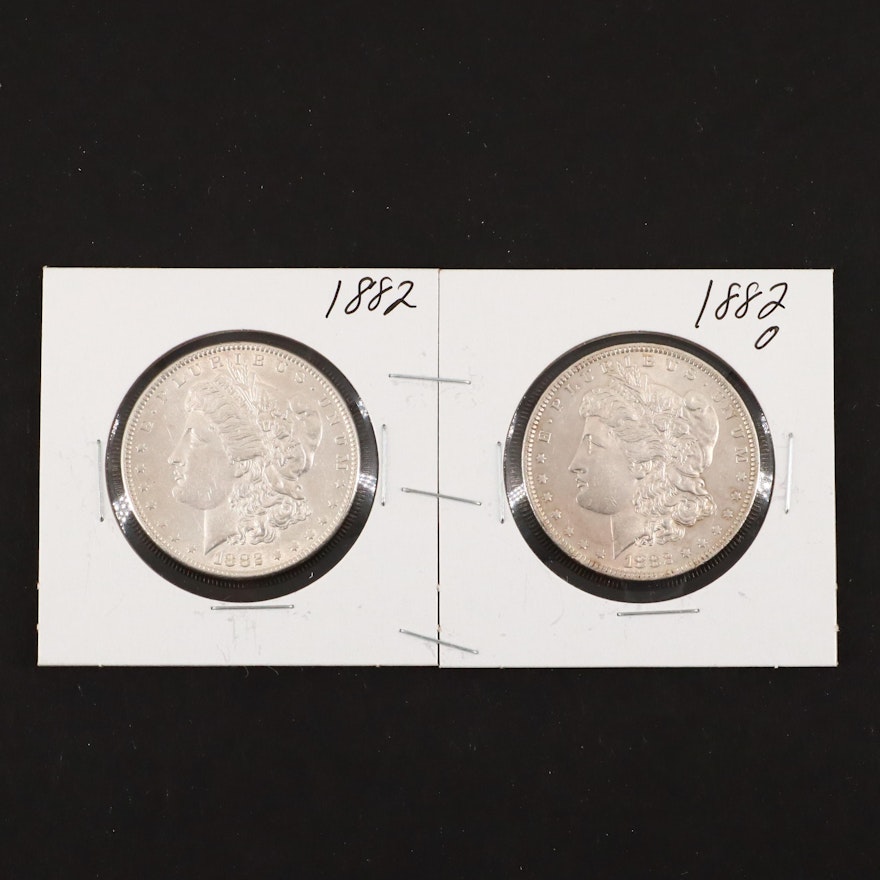 1882 and 1882-O Silver Morgan Dollars