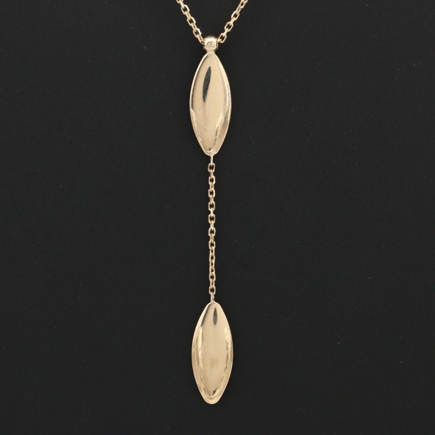 14K Yellow Gold Pendant Necklace