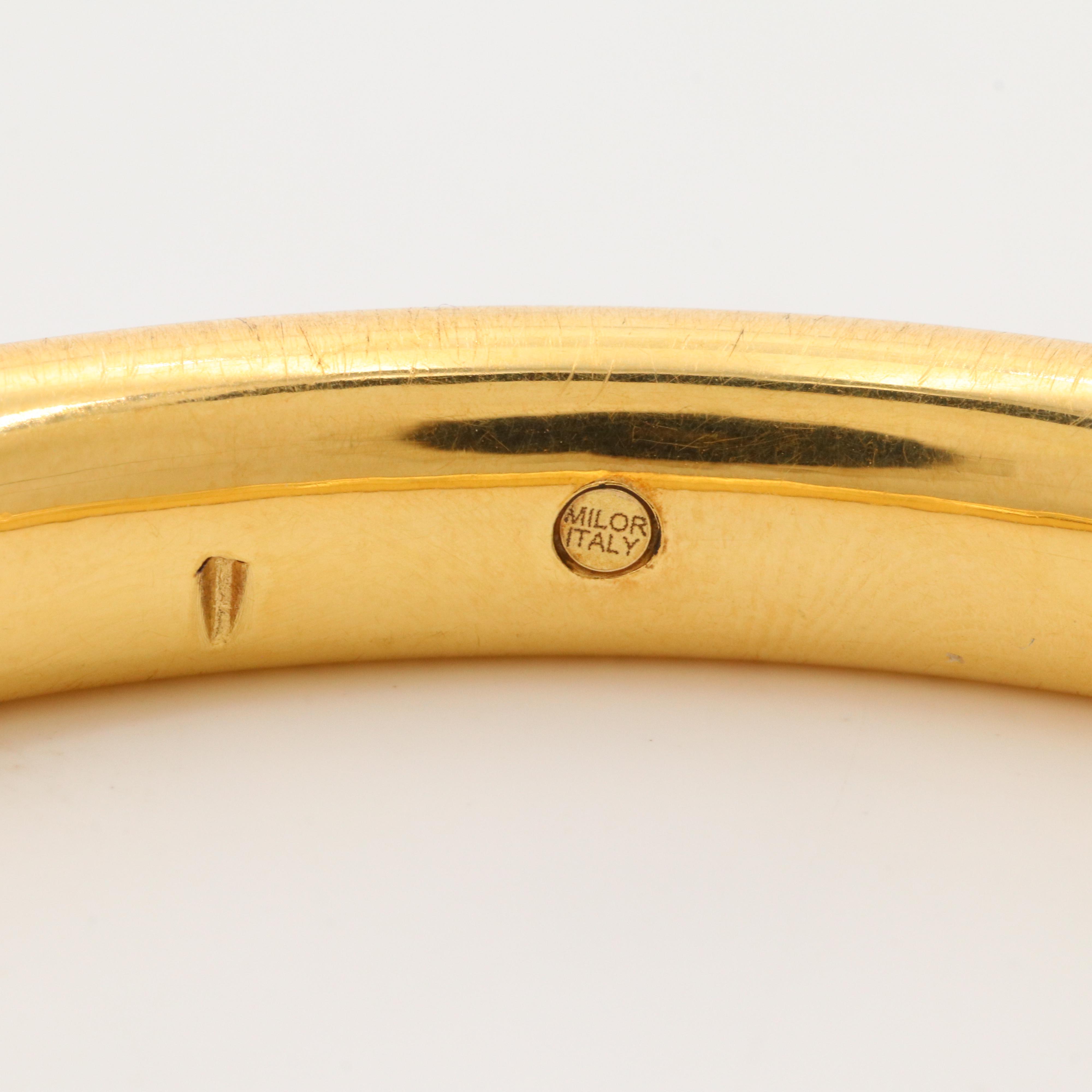 Milor 14K Yellow Gold Bangle Bracelet