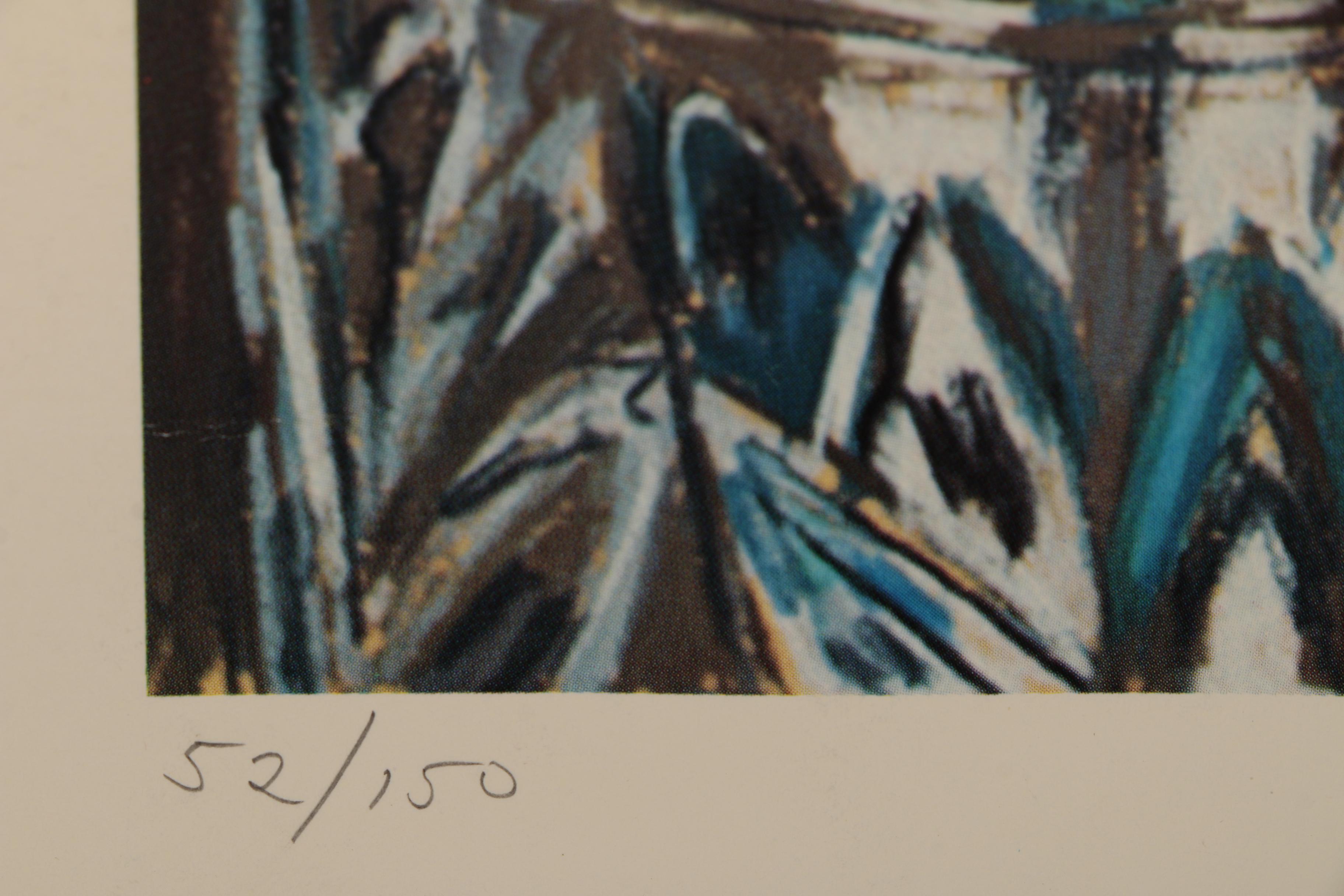 Janet Fish Offset Lithograph "Painted Glasses"