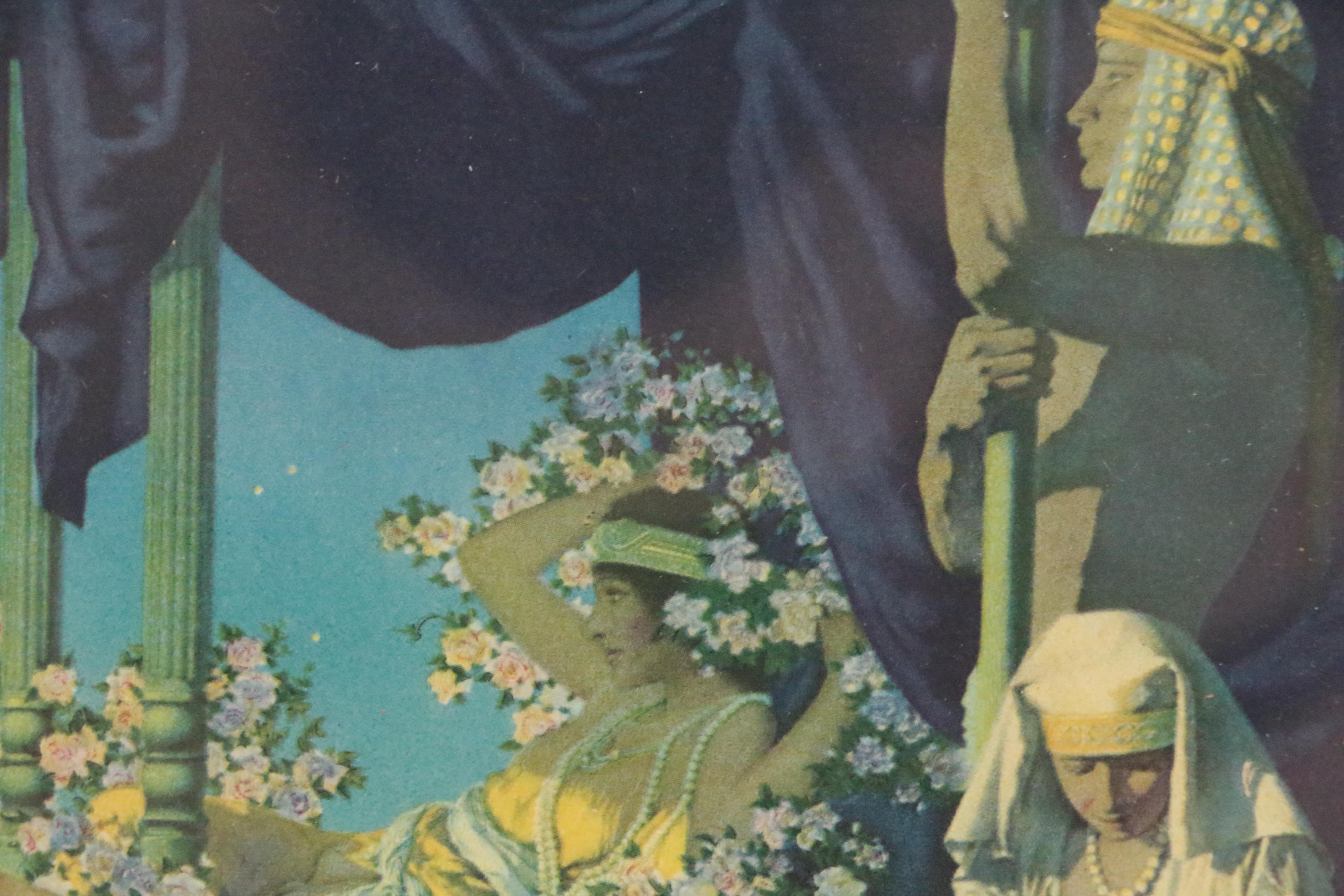 Halftone Lithograph After Maxfield Parrish "Cleopatra", 1917