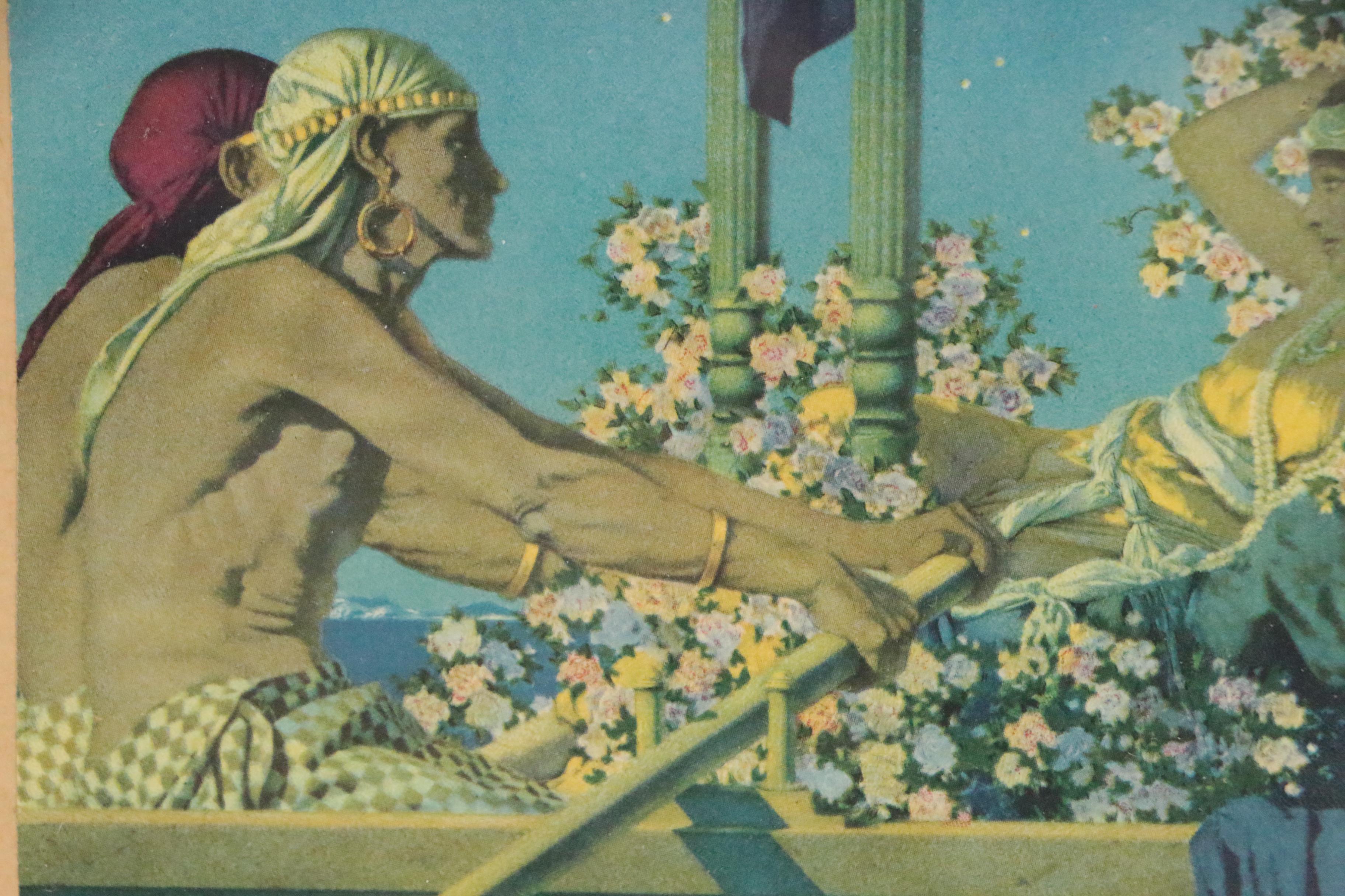 Halftone Lithograph After Maxfield Parrish "Cleopatra", 1917