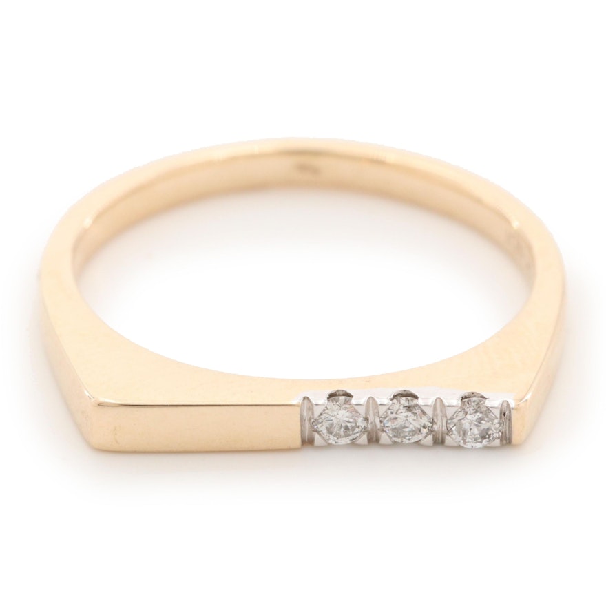 10K Yellow Gold Diamond Ring