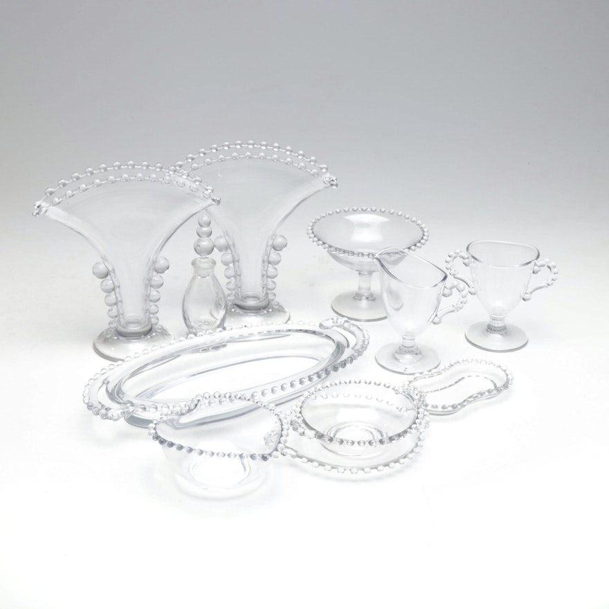 Imperial Glass "Candlewick" Serveware and Table Accessories