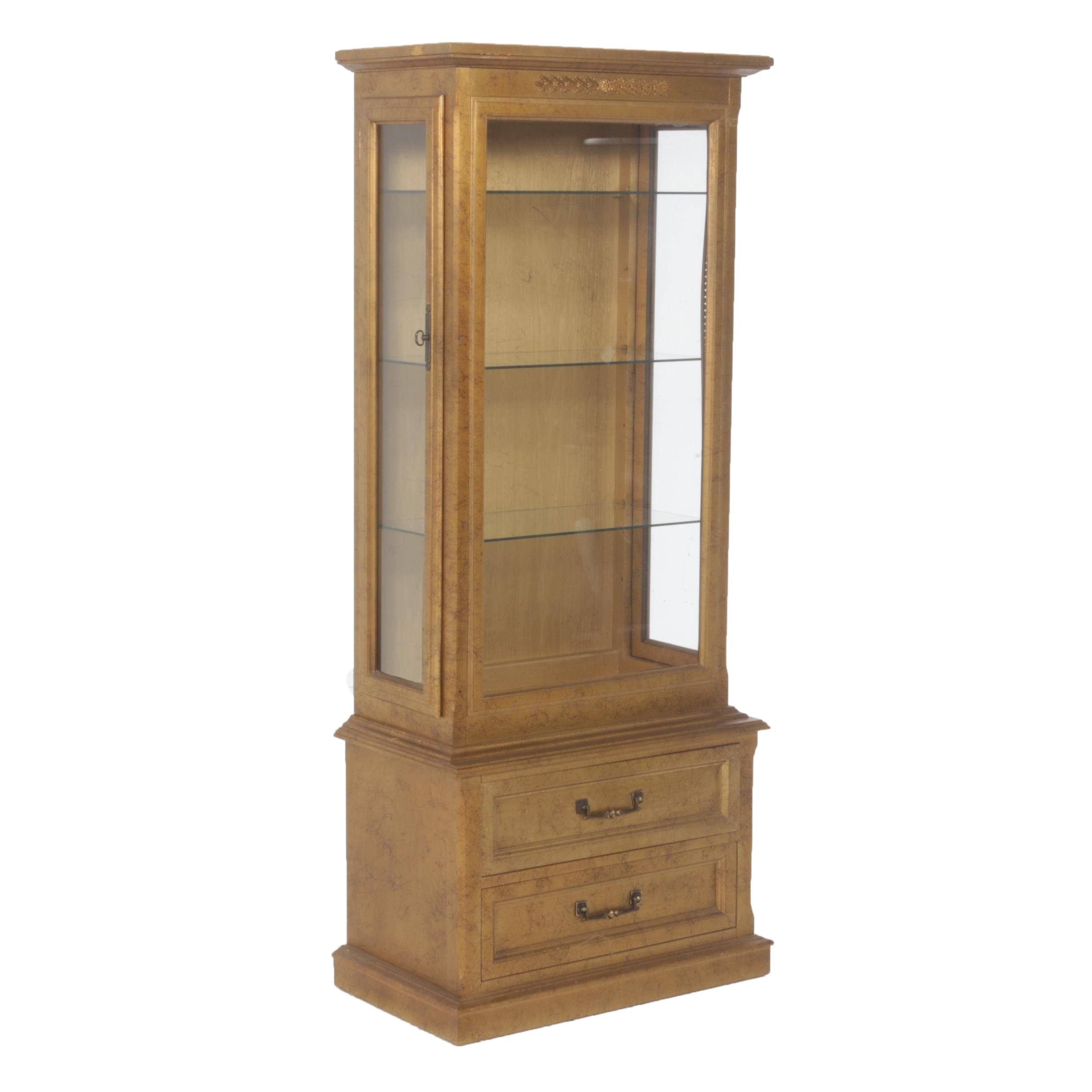 Sanford Furniture Co. French Provincial Display Cabinet, Mid-Century