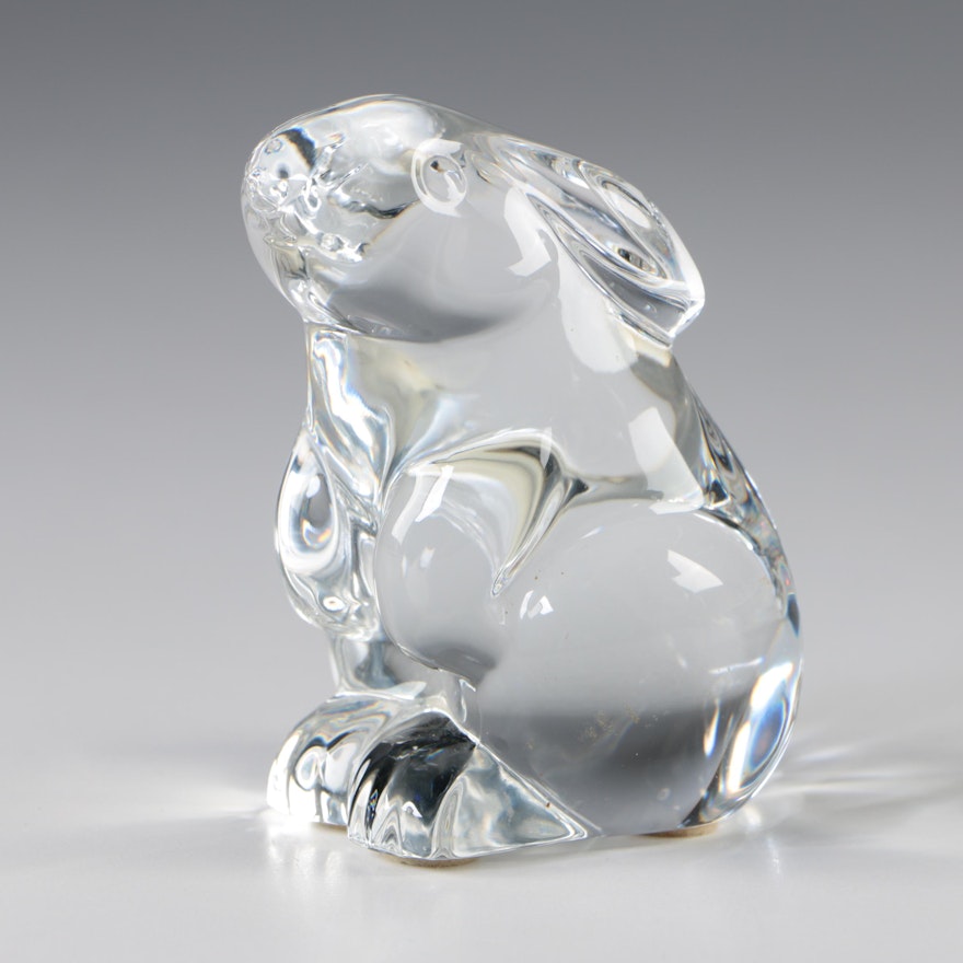 Baccarat "Sitting Rabbit" Crystal Figurine