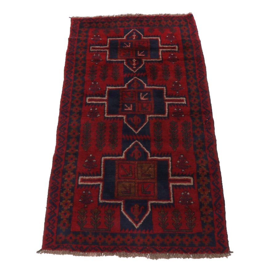 Hand-Knotted Caucasian Kazak Wool Rug