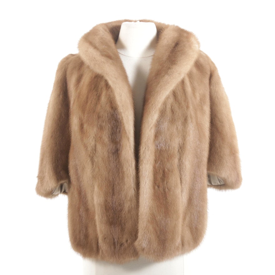 Pastel Mink Fur Stole from Embry's, Vintage