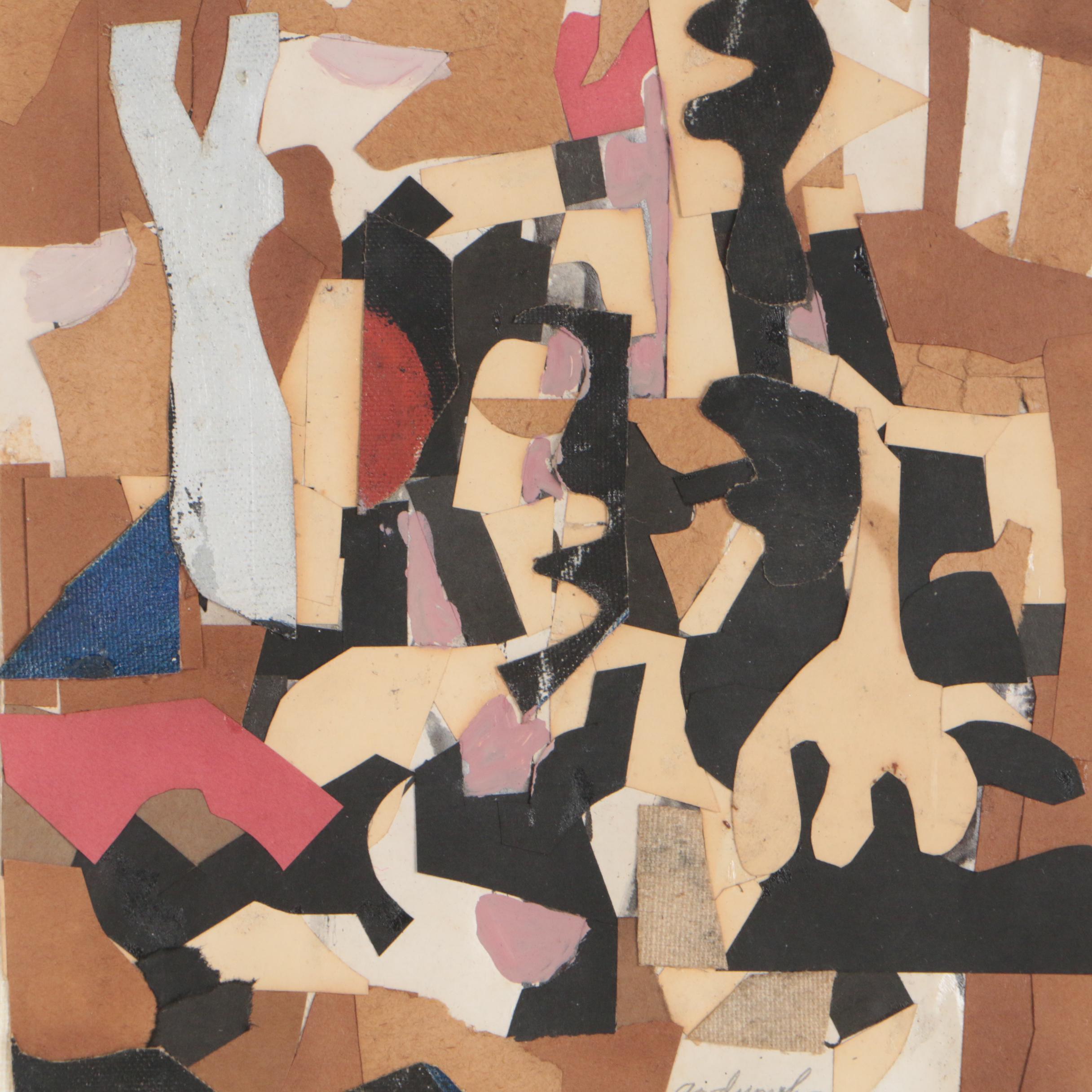 Robert Goodnough 1959 Mixed Media Collage