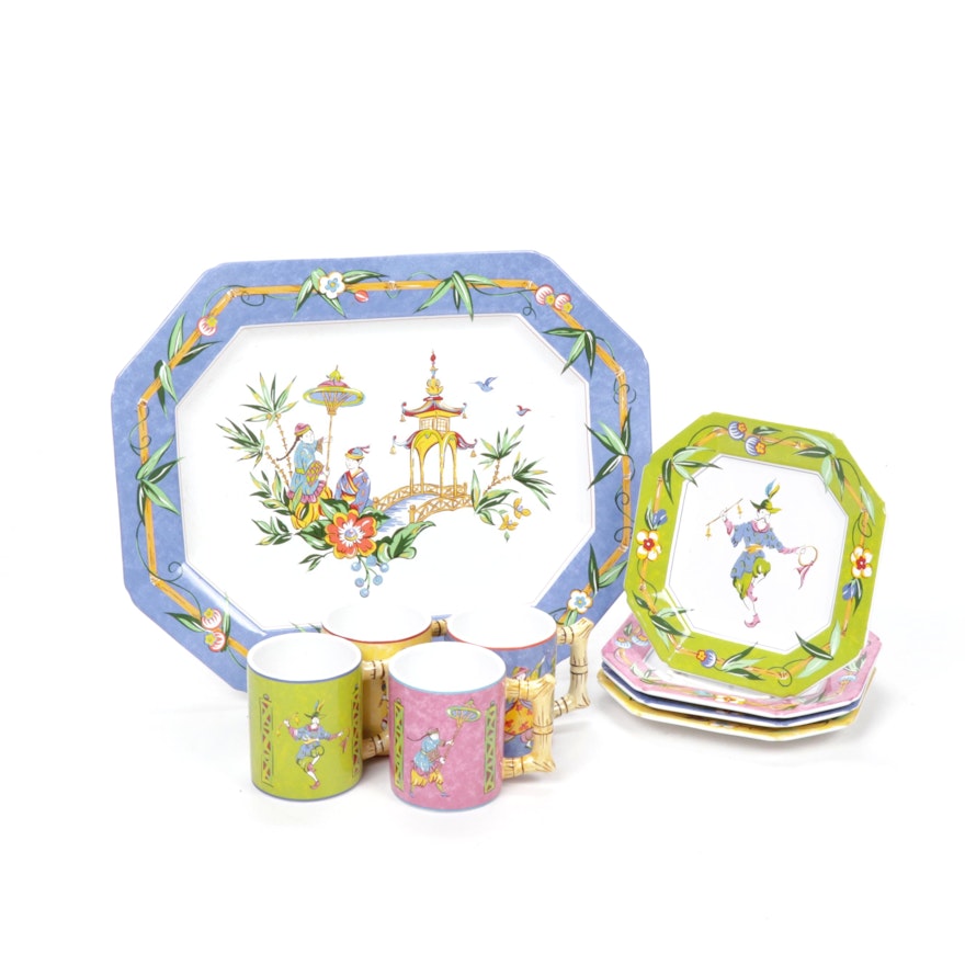 The Essex Collection “Good Fortune” Chinoiserie Set by Joan Green