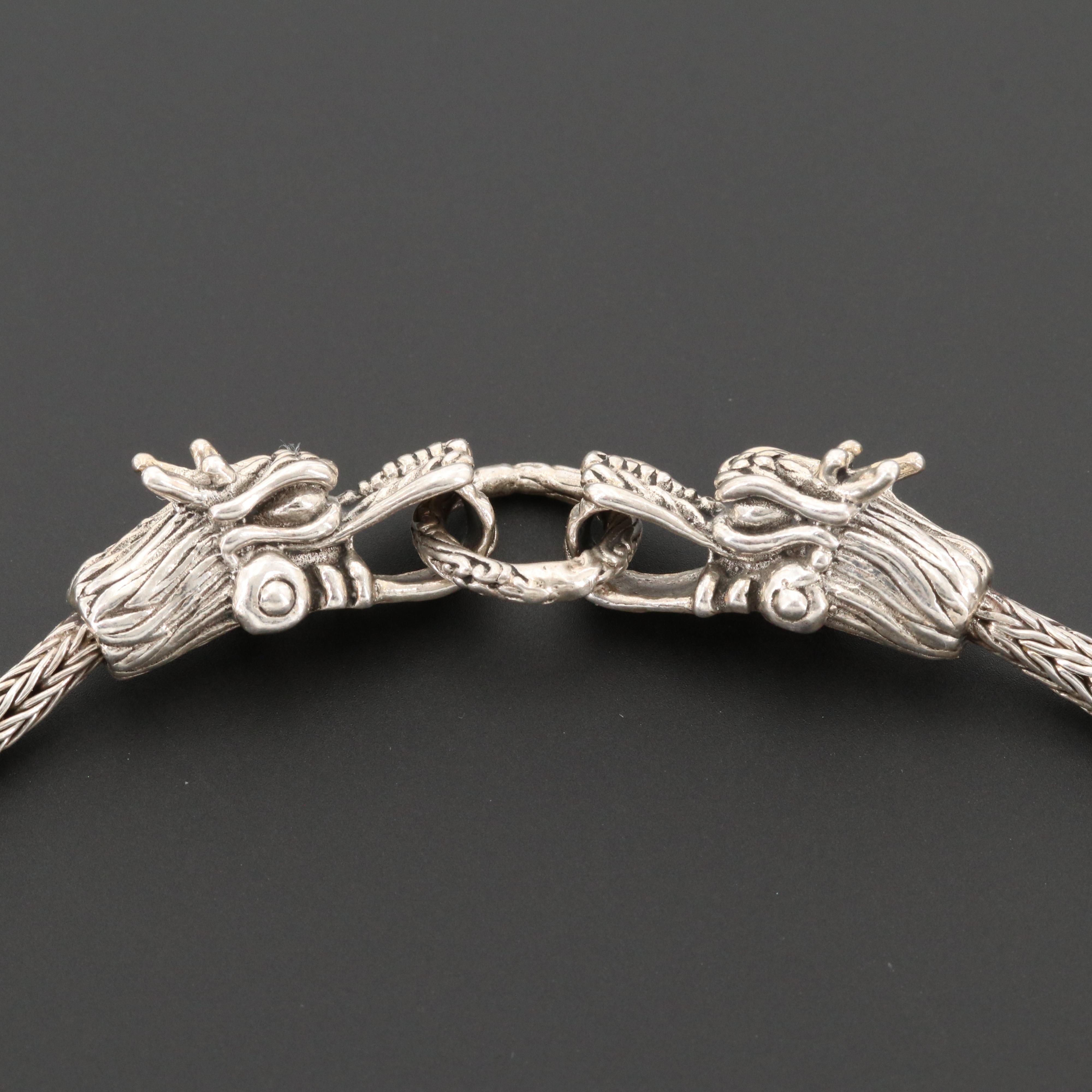 Sterling Silver Dragon Bracelet