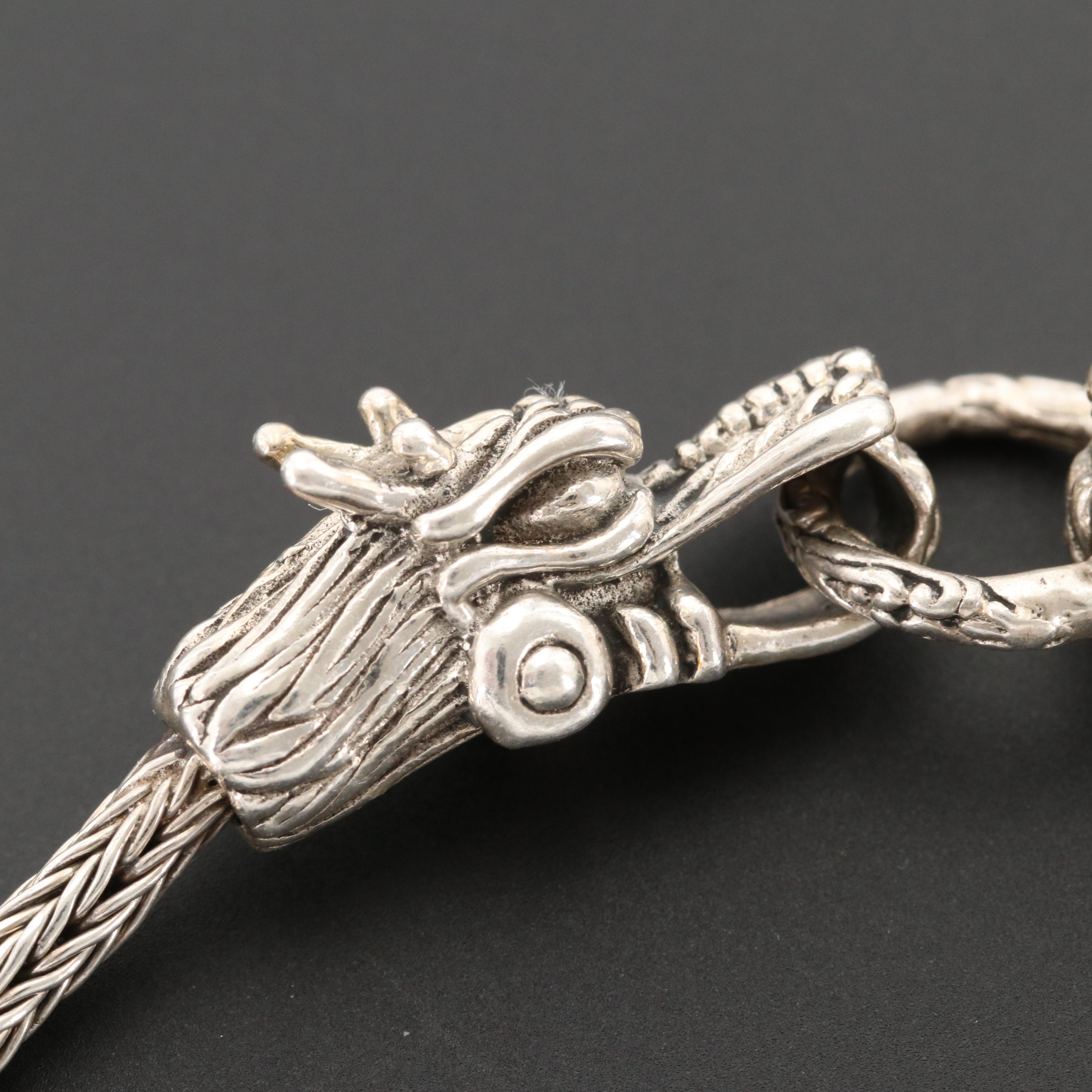 Sterling Silver Dragon Bracelet