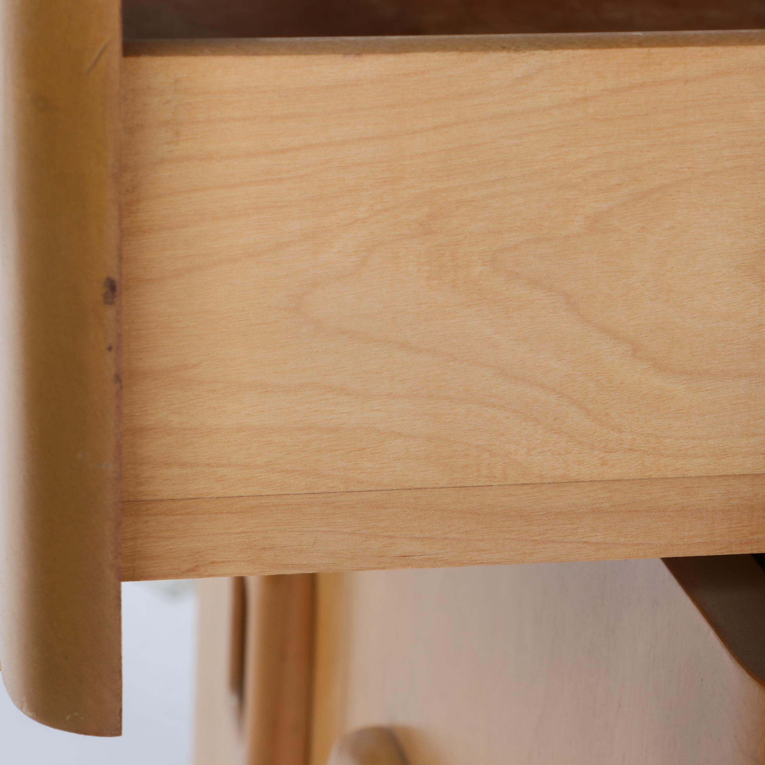 Heywood-Wakefield, Mid Century Modern Birch China Cabinet