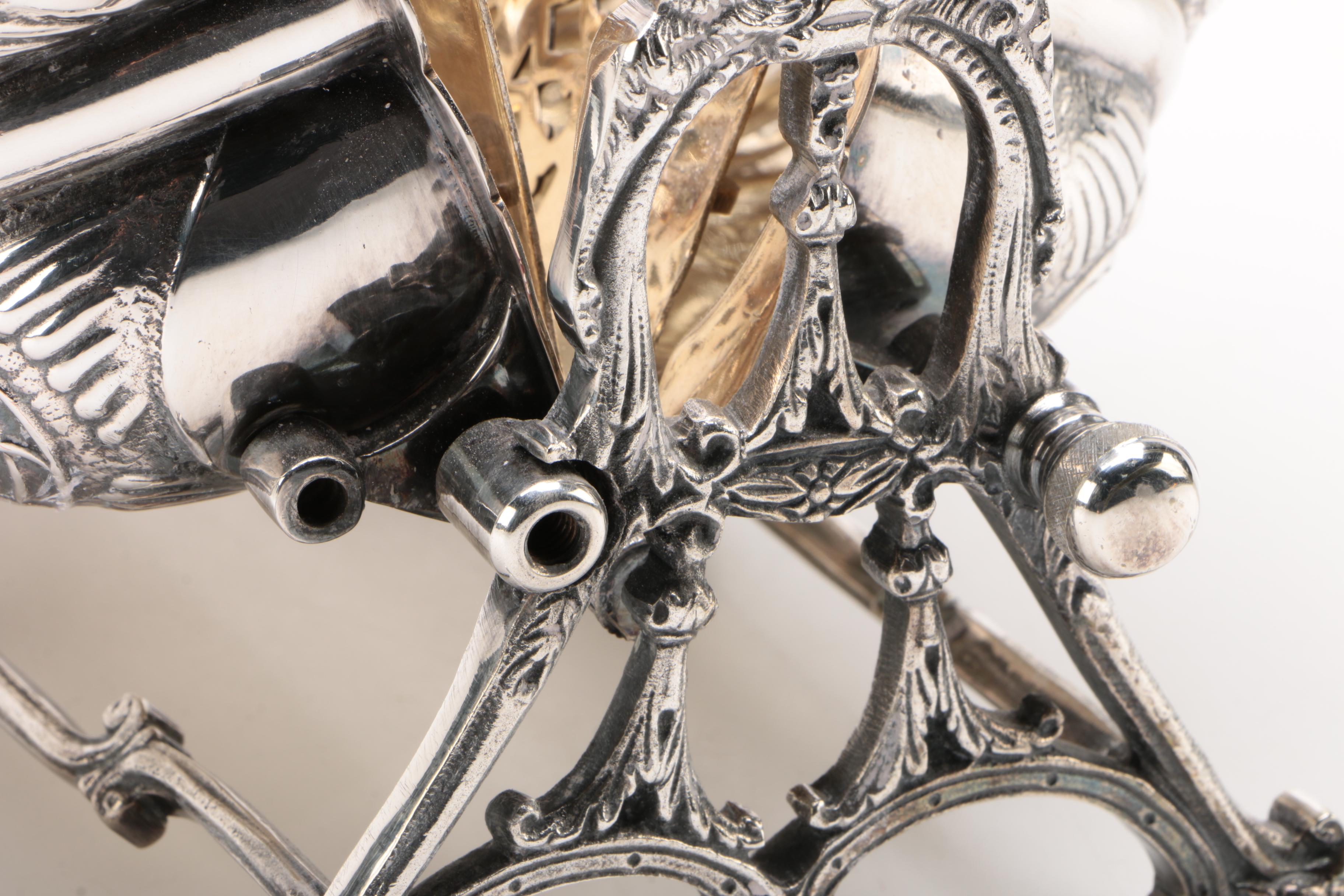 William Adams Silver Plate Folding Clamshell Biscuit Warmer, Late 19th Century