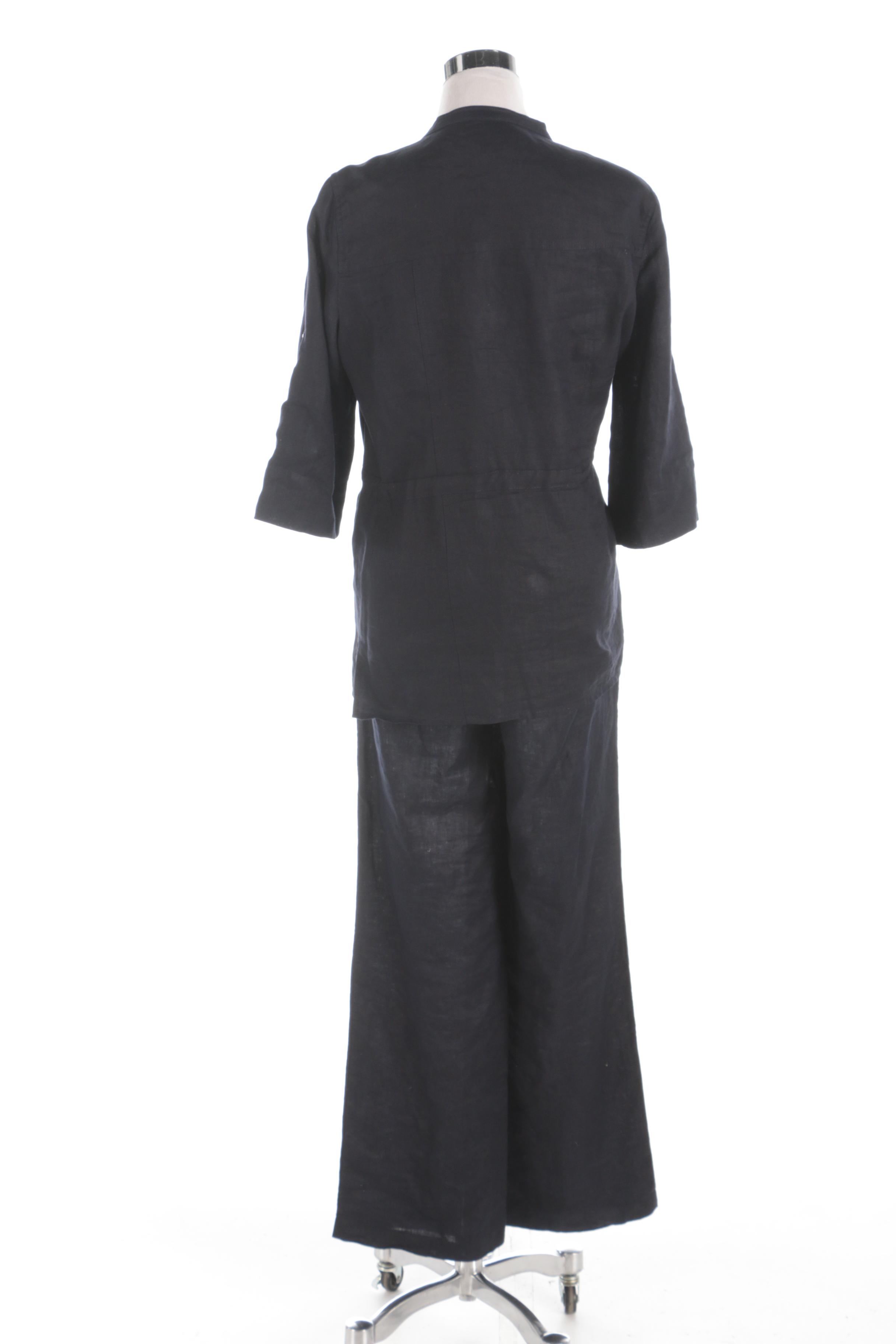 MICHAEL Michael Kors Safari Inspired Navy Linen Pant Set