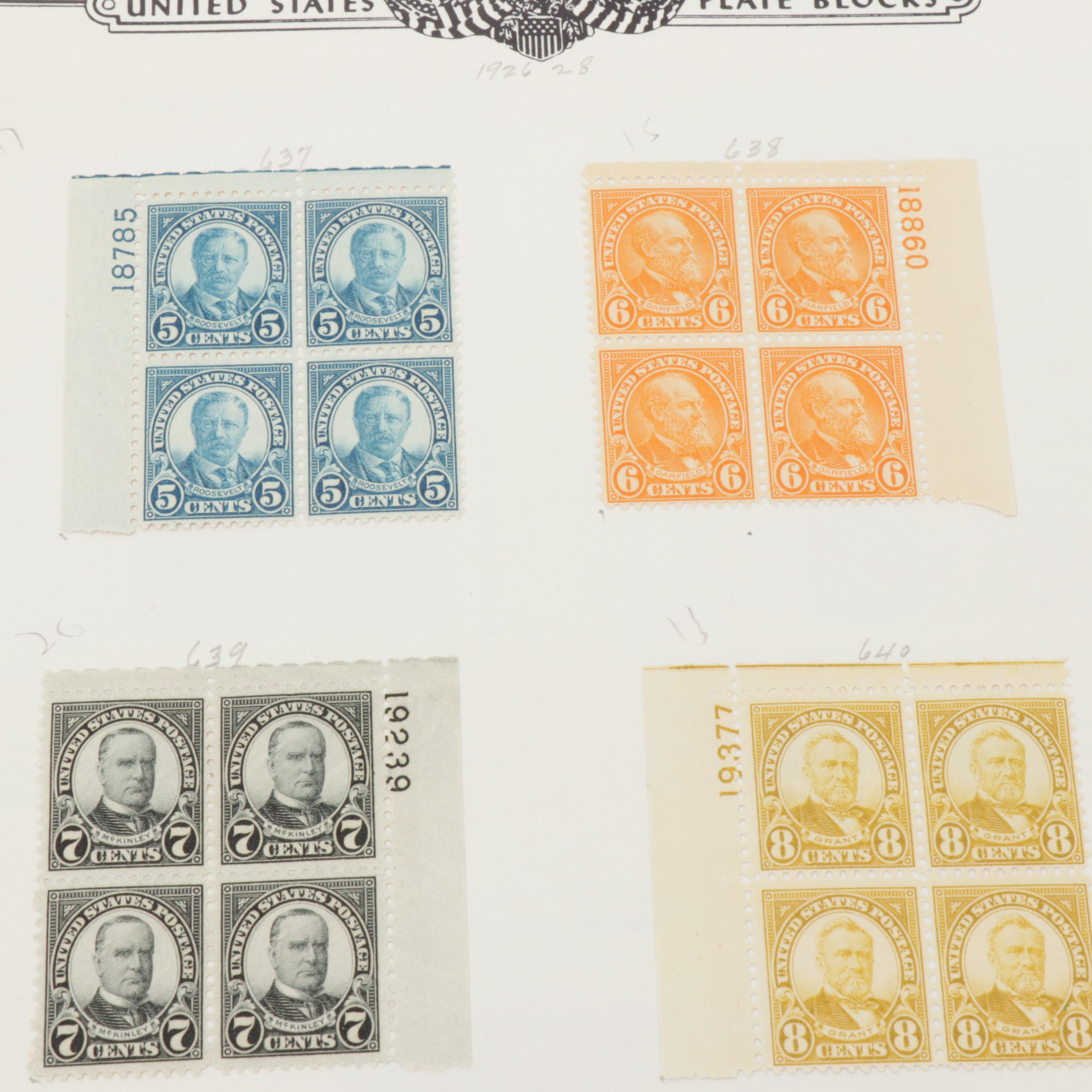 American Plate Block Album Volume I 1919-1937, Stamp Collection