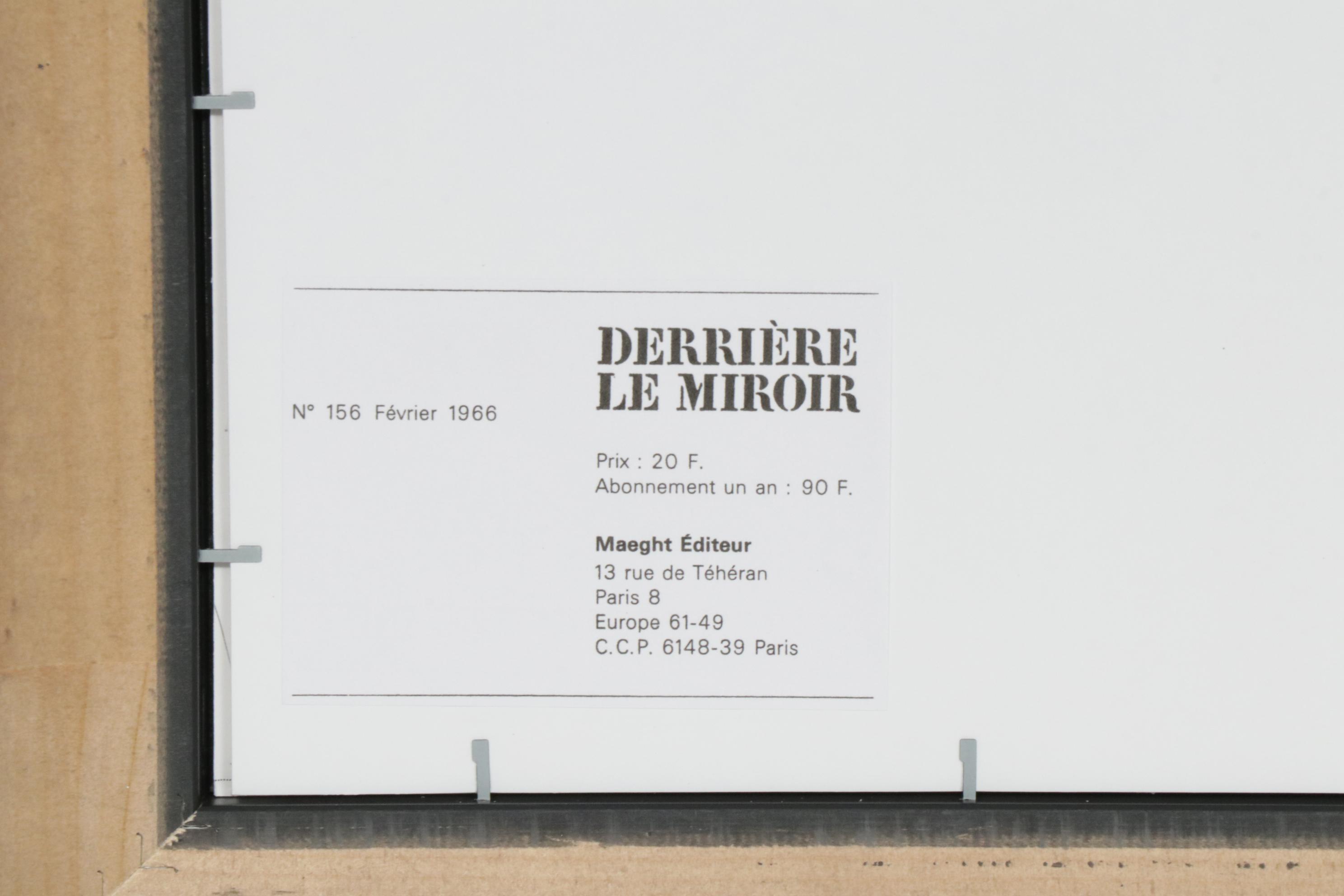 Alexander Calder Double Page Color Lithograph for "Derrière le Miroir"