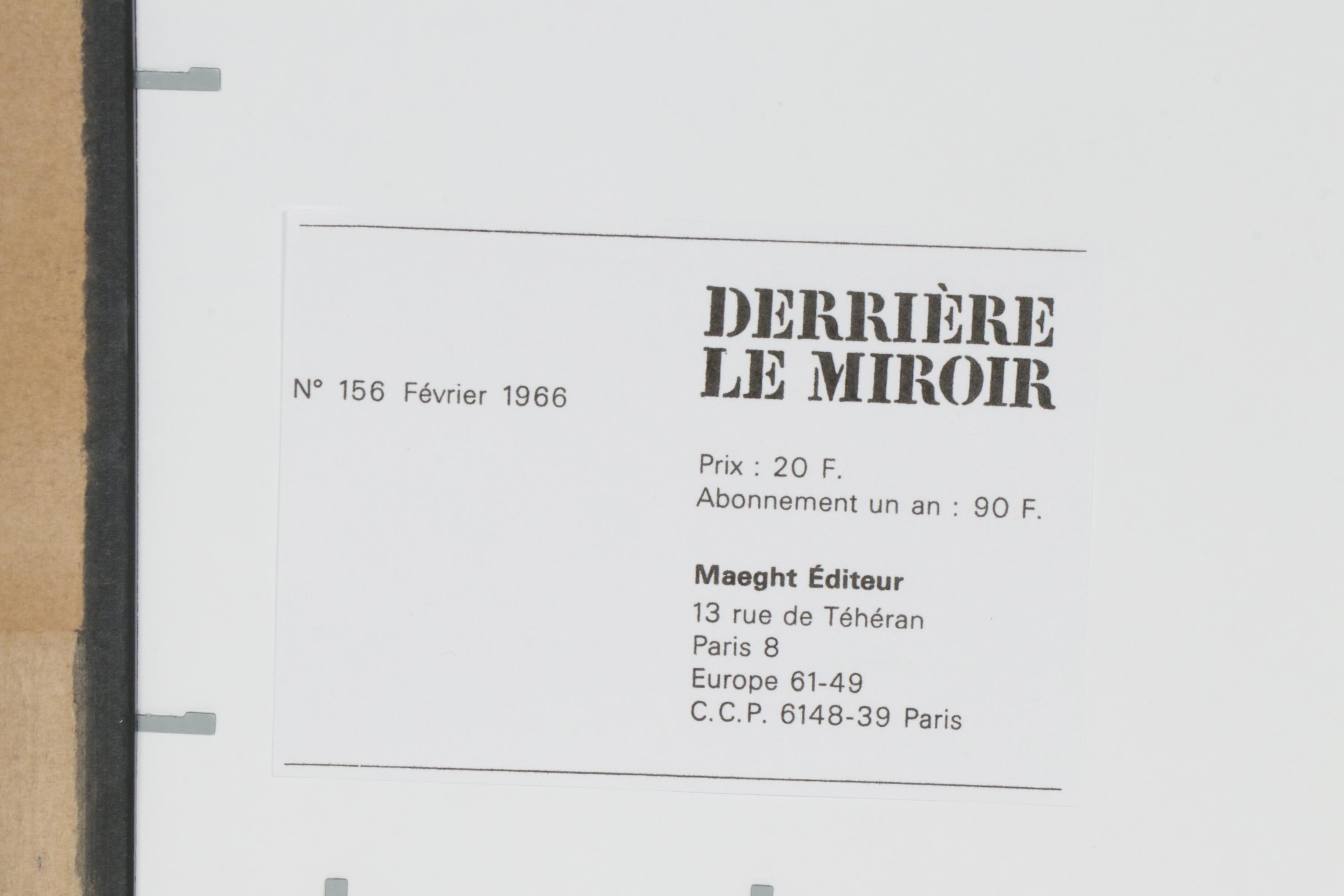 Alexander Calder Color Lithograph for "Derrière le Miroir"