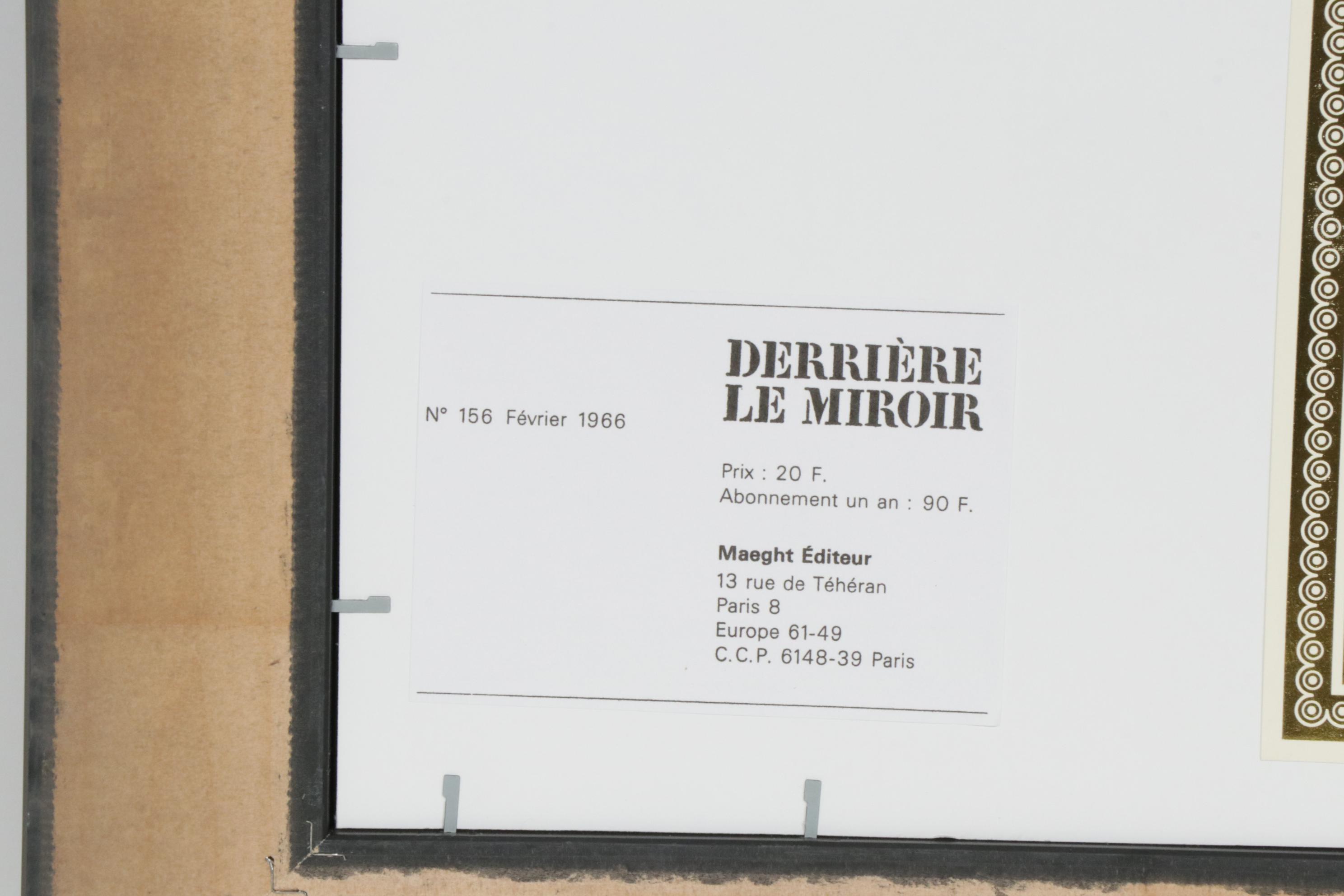 Alexander Calder Color Lithograph for "Derrière le Miroir"