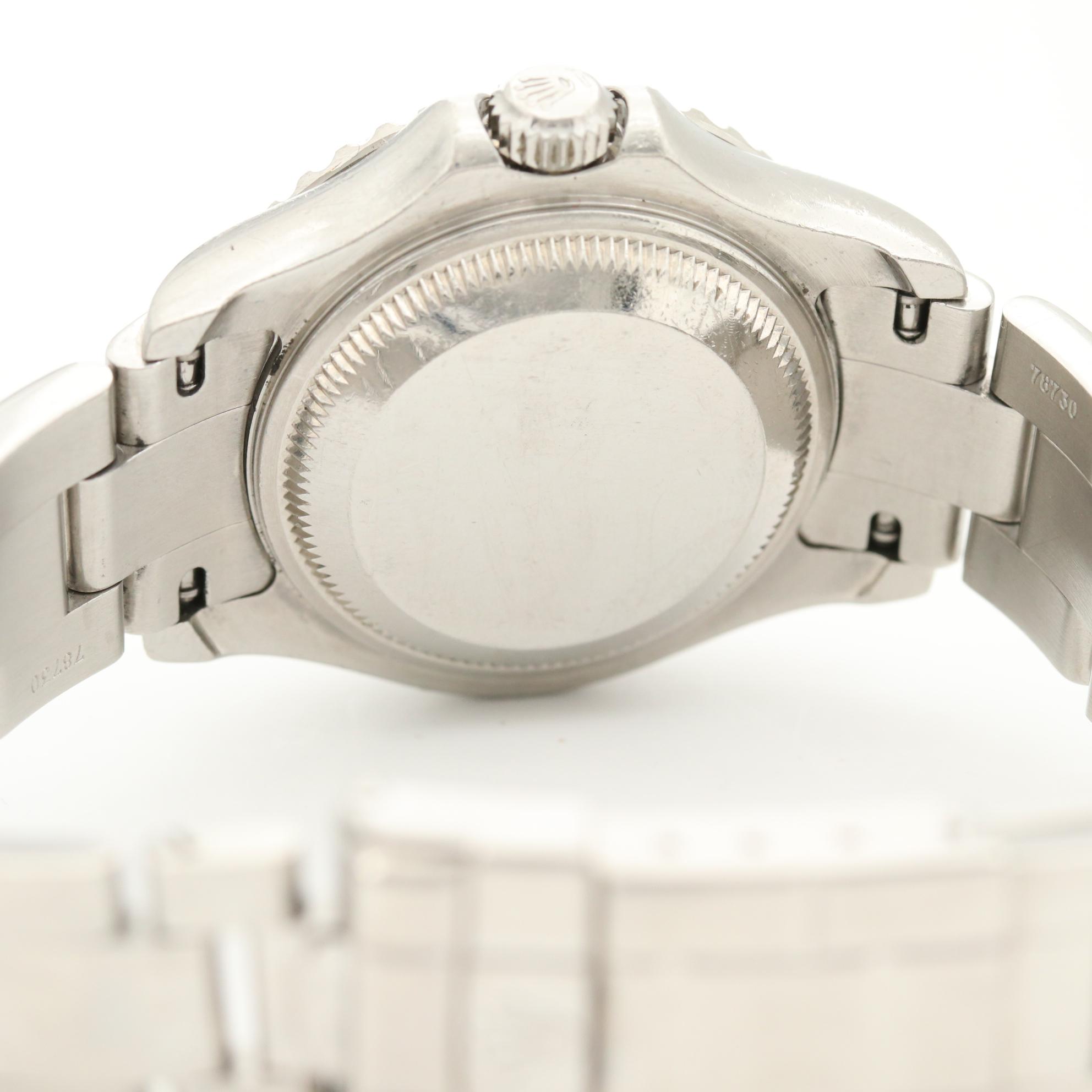 Rolex Platinum and Stainless Steel 1999 Yacht-Master Watch