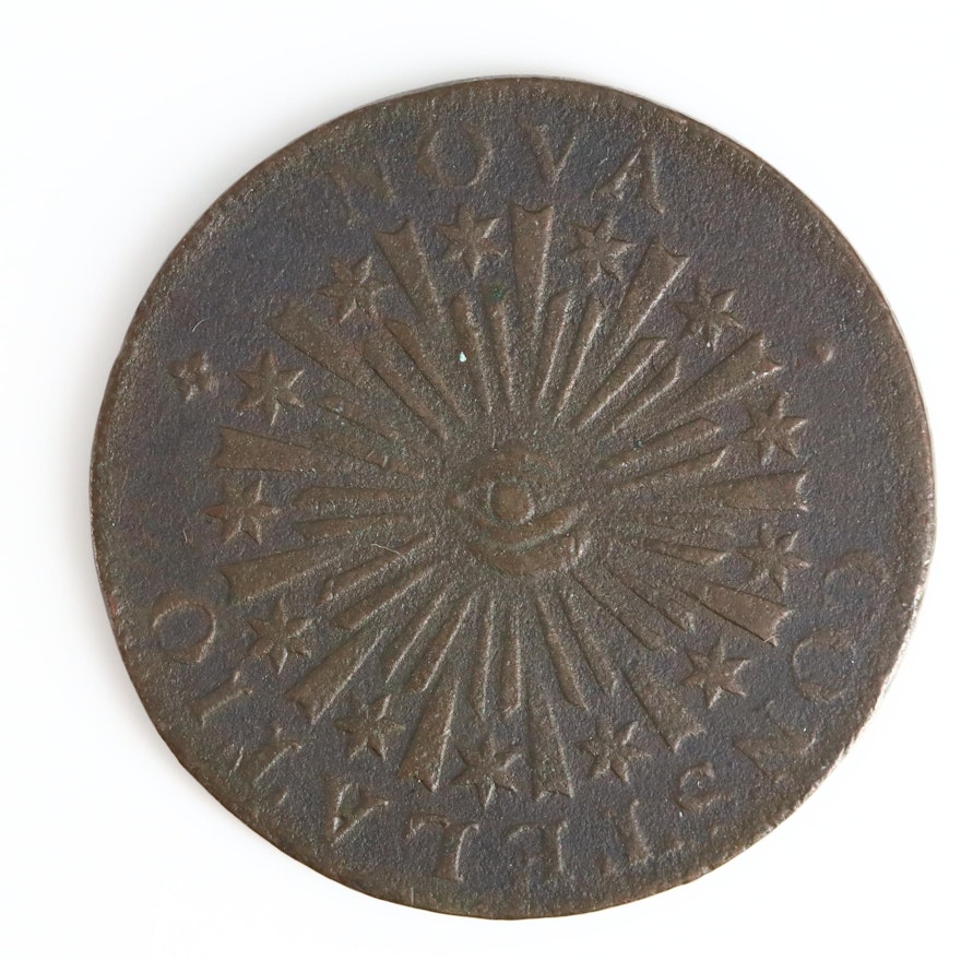 A Pre-Federal 1783 "Nova Constellatio" Copper Coin