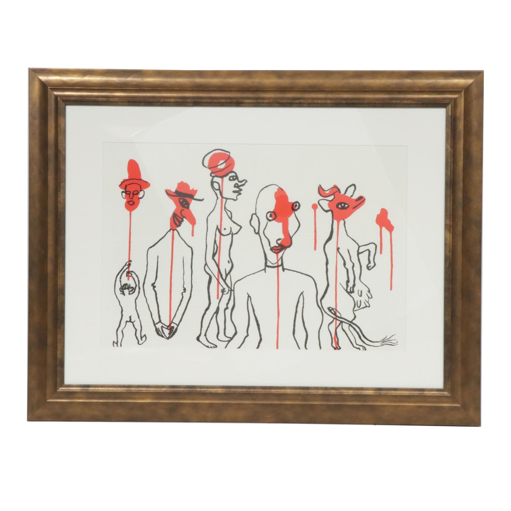 Alexander Calder Double Page Color Lithograph for "Derrière le Miroir"