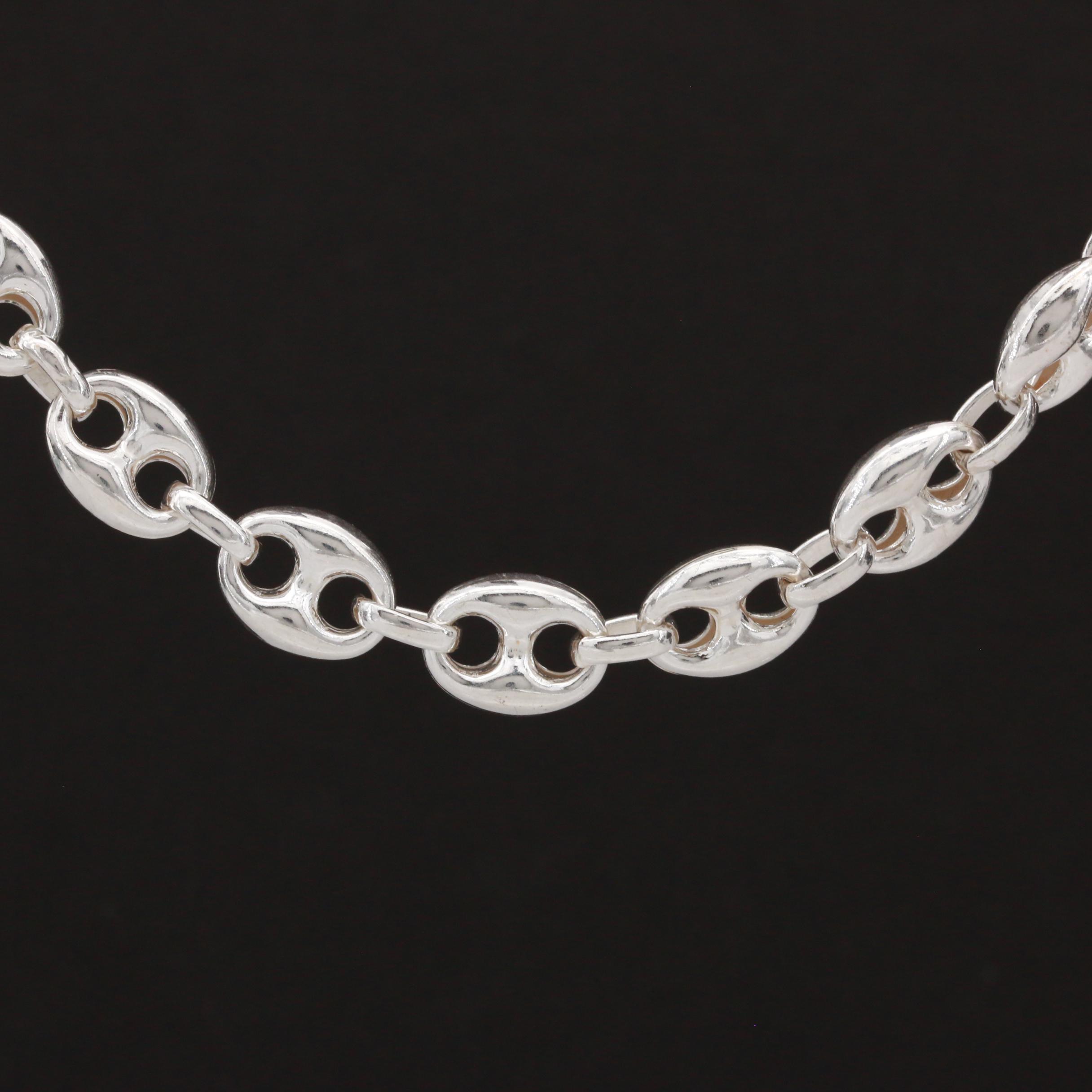 Sterling Silver Anchor Chain Necklace