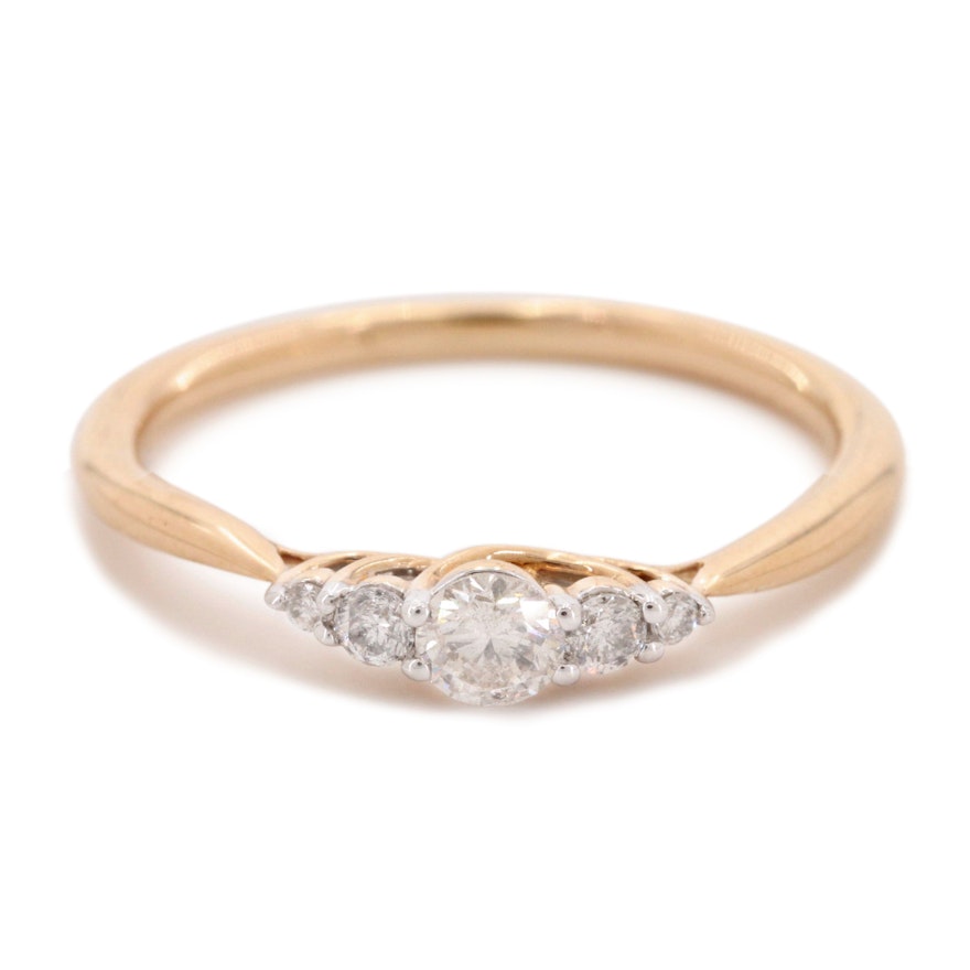 10K Yellow Gold Diamond Ring