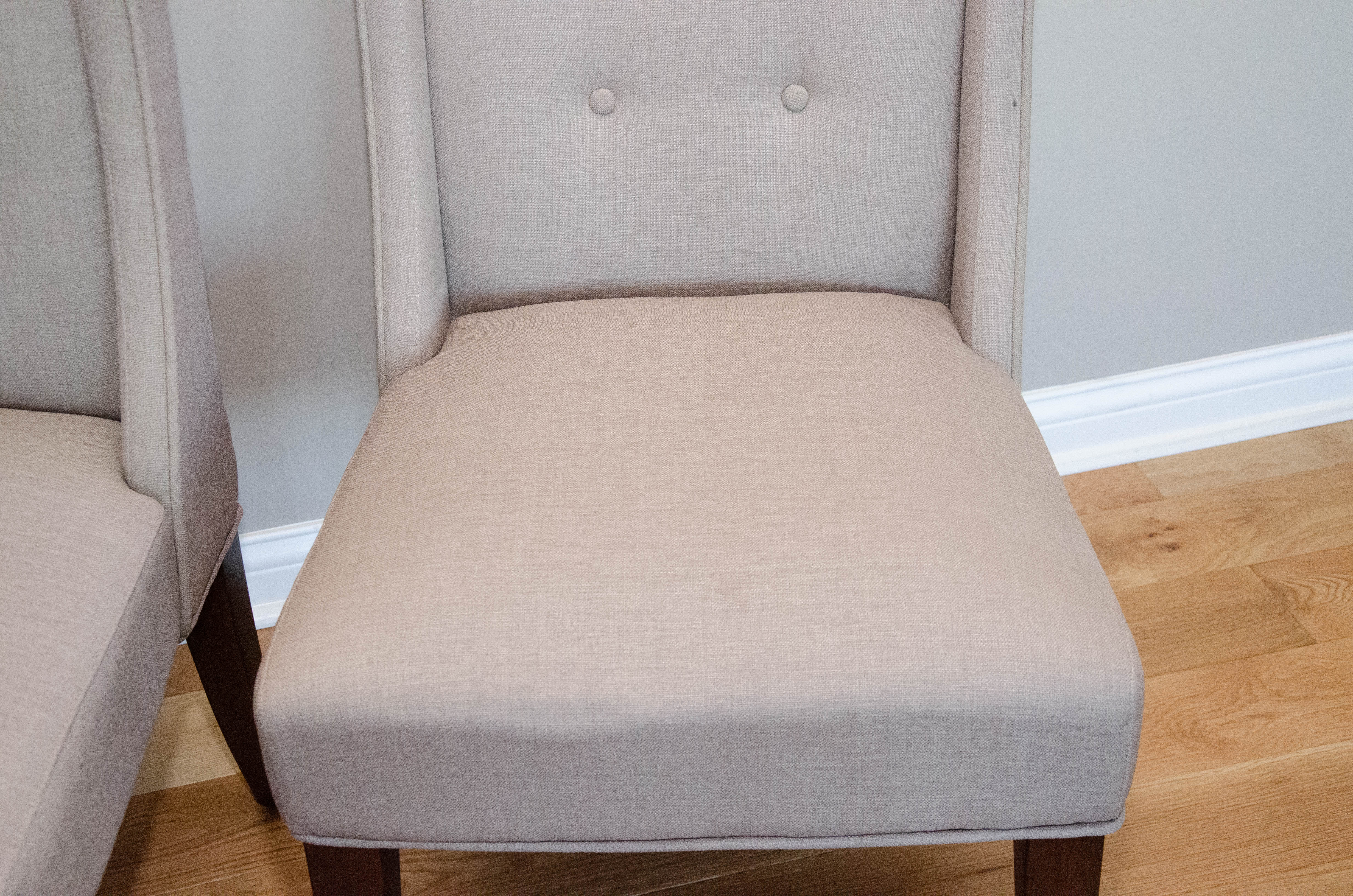 High Back Button-Tufted Upholstered Dining Chairs
