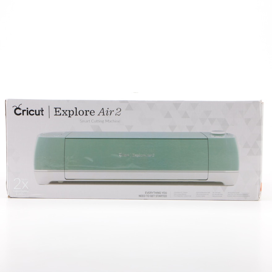 Mint Cricut Explore Air 2 Material Cutting Machine with Mat, Open Box