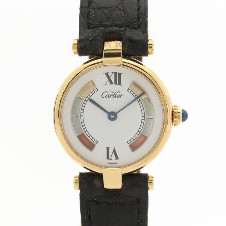 Vintage Cartier Vendome Vemeil Quartz Wristwatch