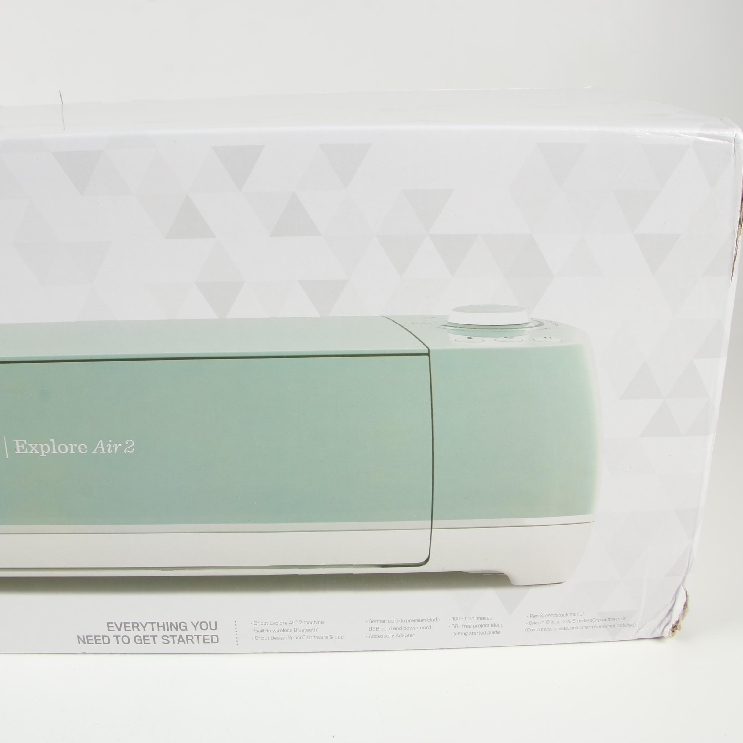 Mint Cricut Explore Air 2 Material Cutting Machine with Standard Grip Mat