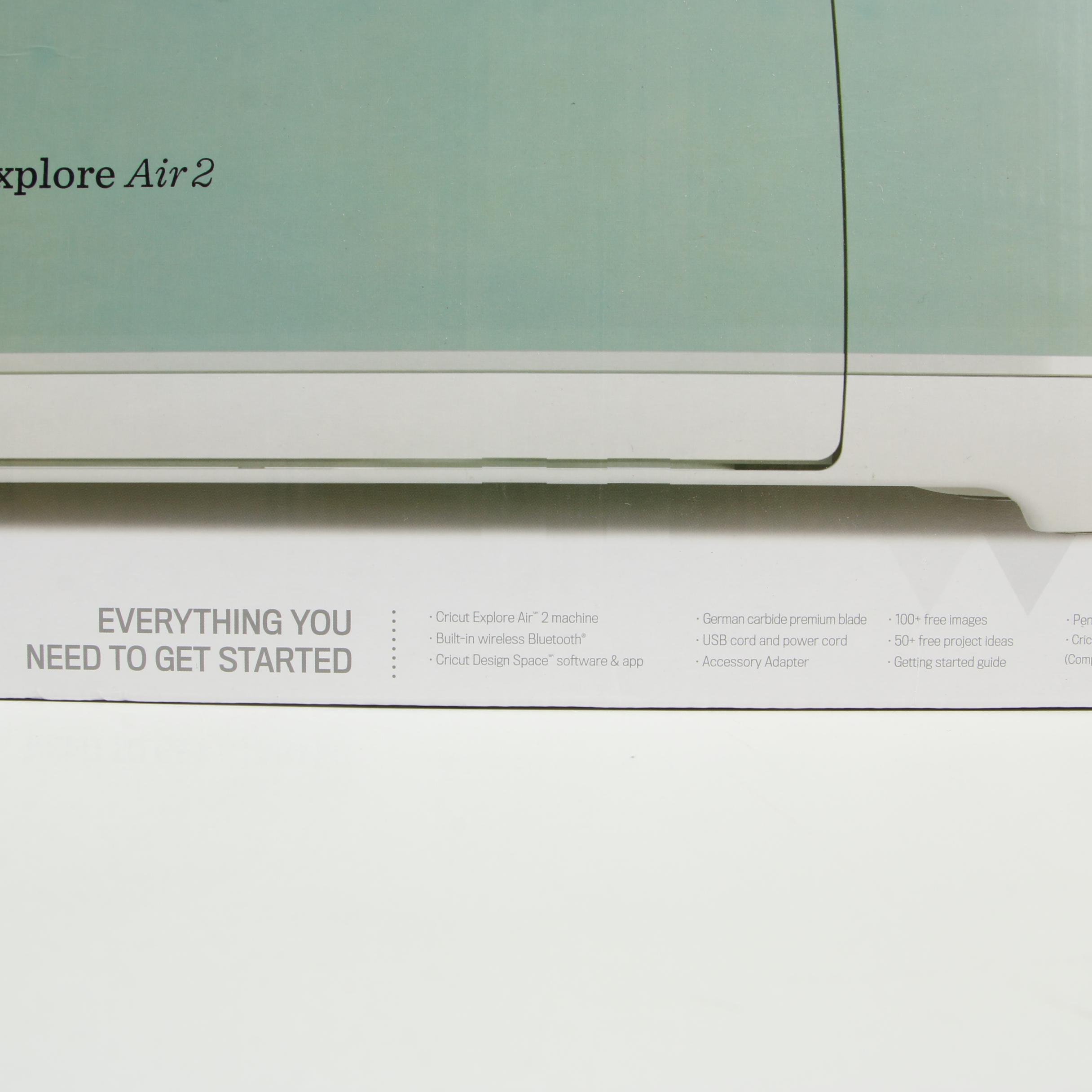 Mint Cricut Explore Air 2 Material Cutting Machine with Standard Grip Mat