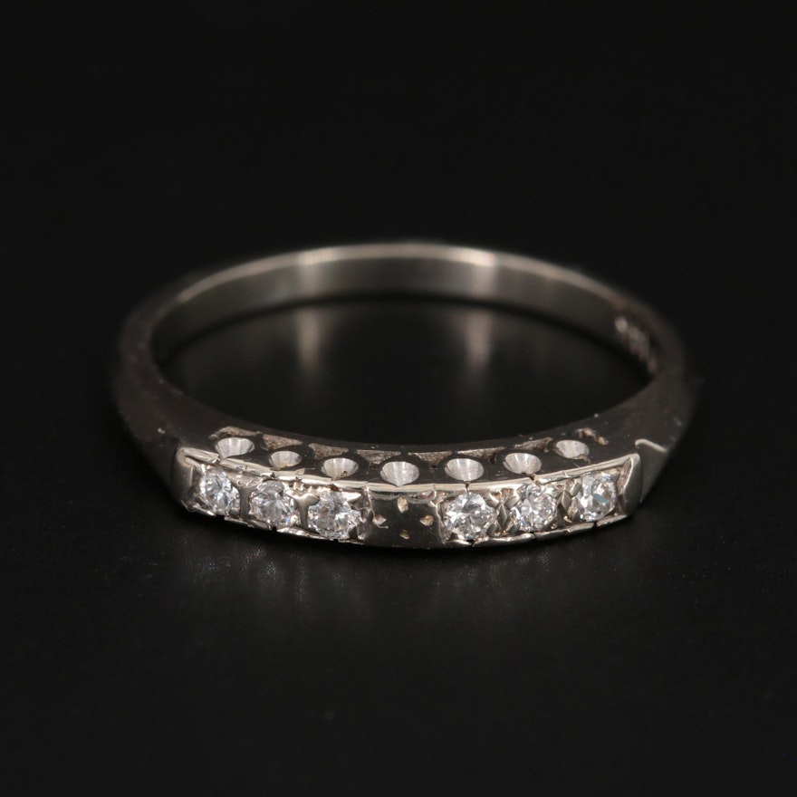 14K White Gold Diamond Ring