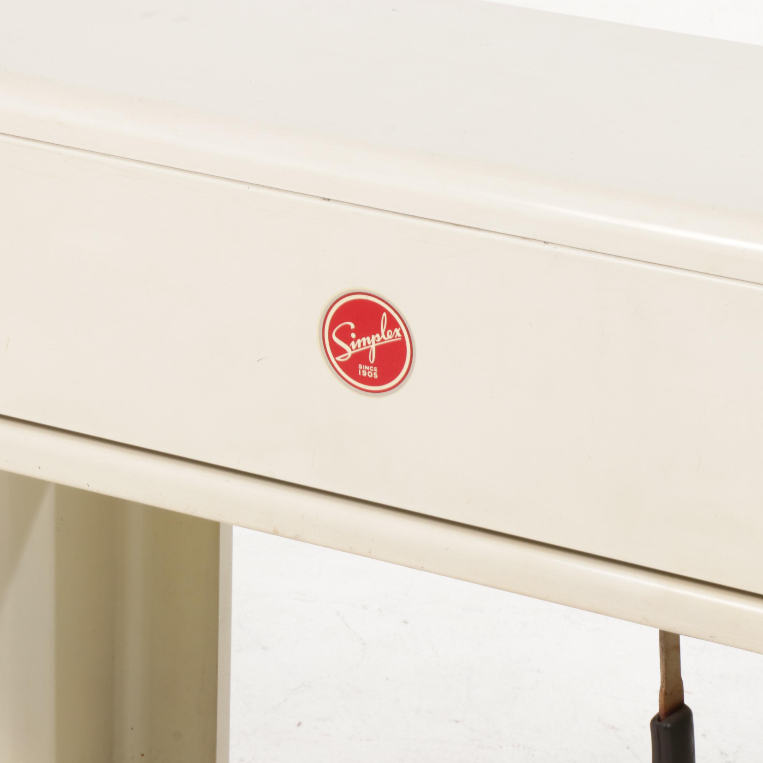 Simplex Enamel Rotary Roller Press Ironing Machine, Mid-Century
