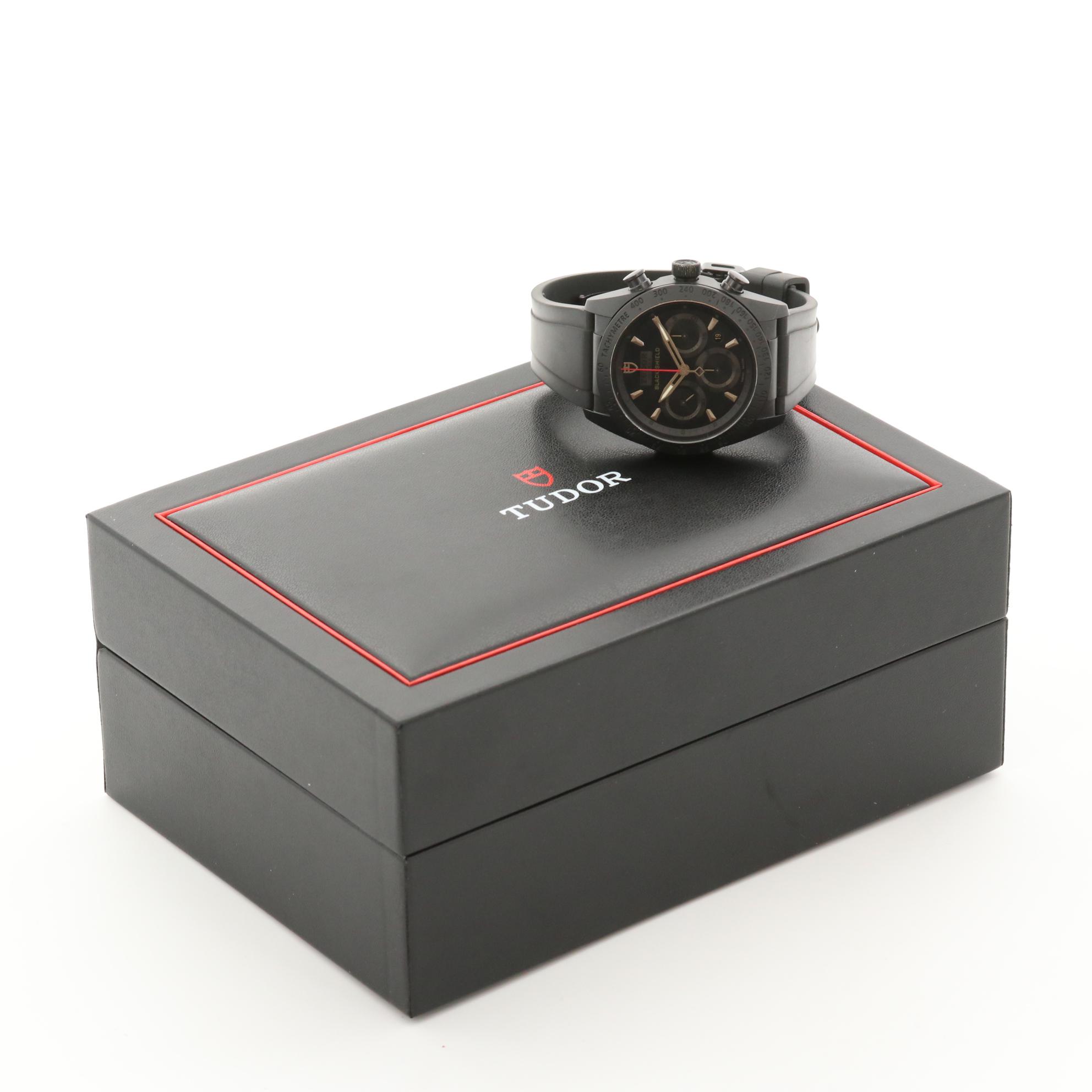 Tudor Fastrider Black Shield Black Ceramic Automatic Chronograph Watch