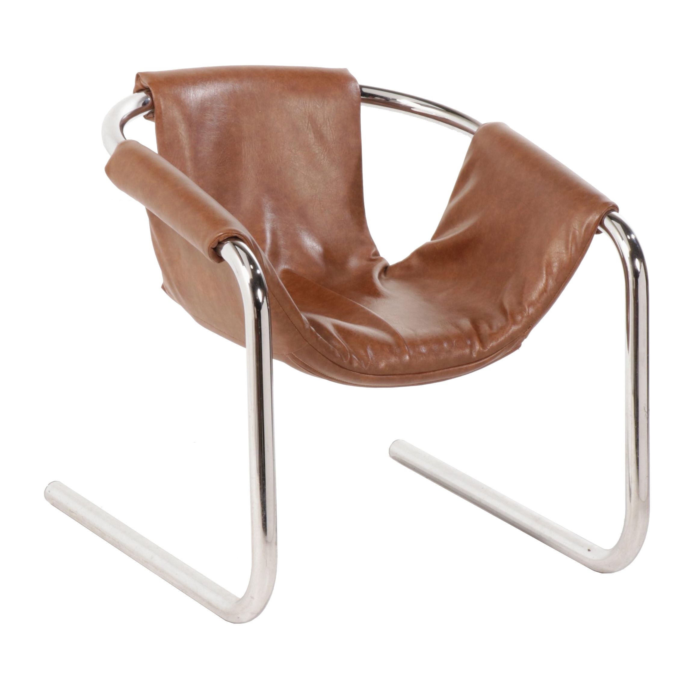 Tubular Chrome Framed Zermatt Chair by Vecta, circa 1970's