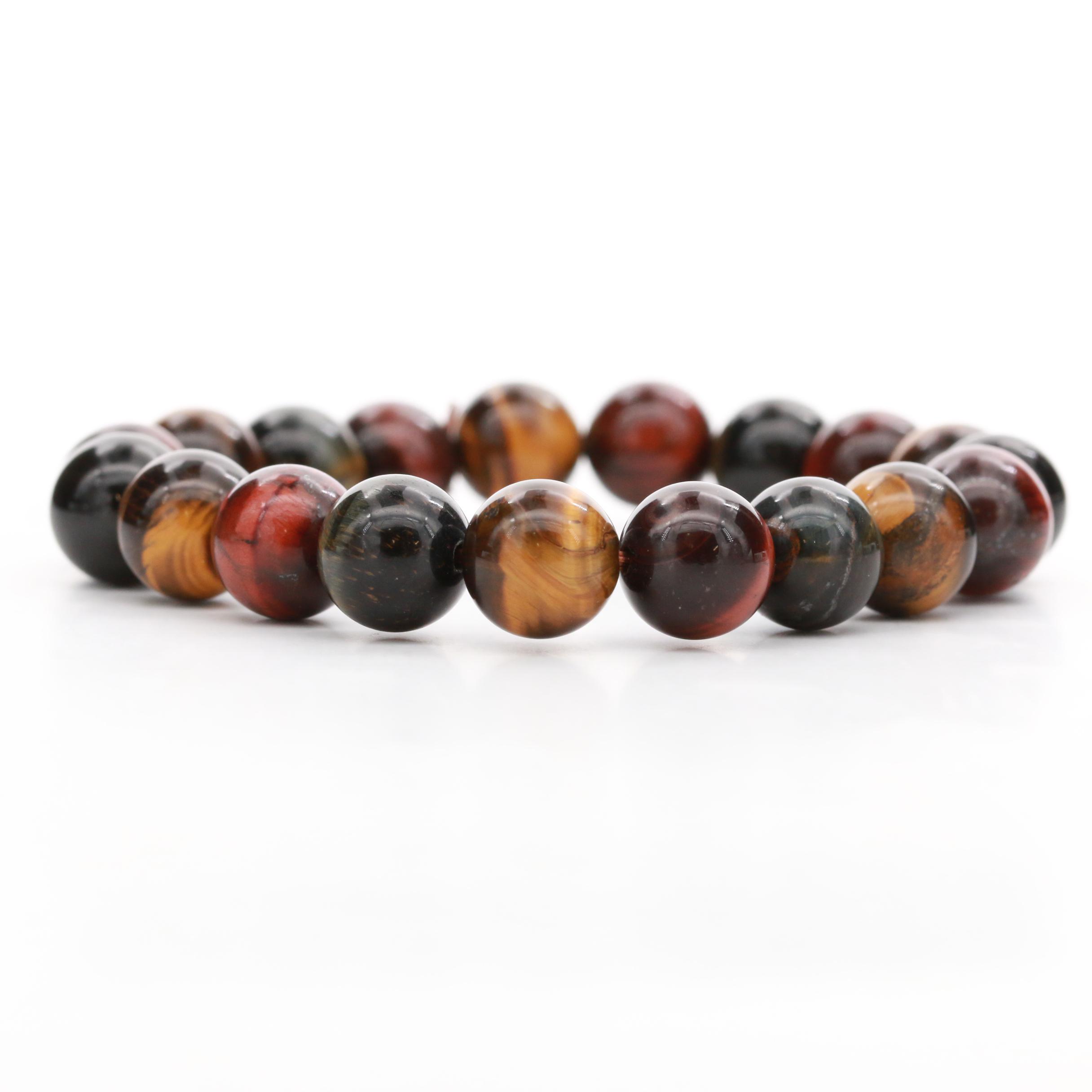 Expandable Tiger's Eye Bead Bracelet