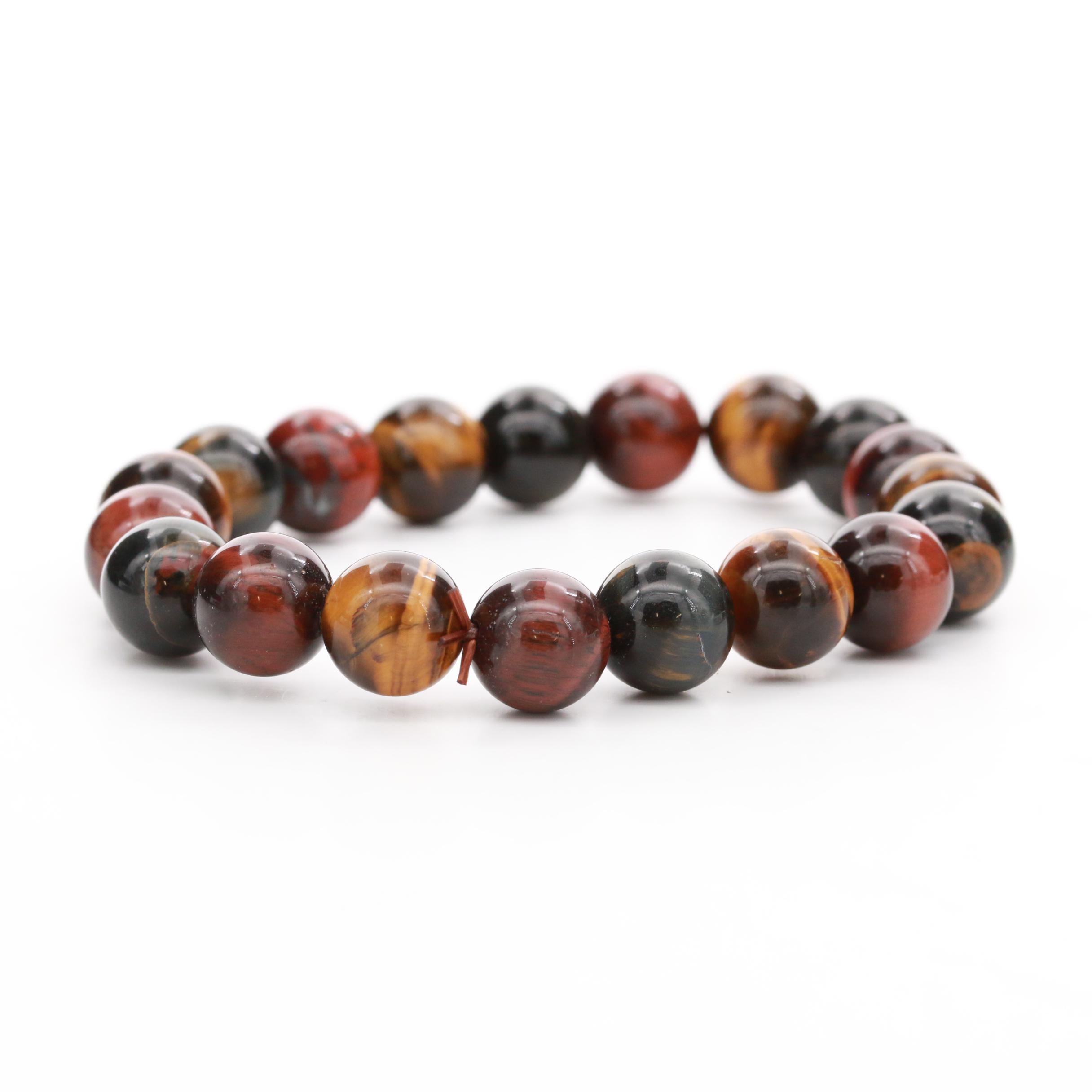 Expandable Tiger's Eye Bead Bracelet