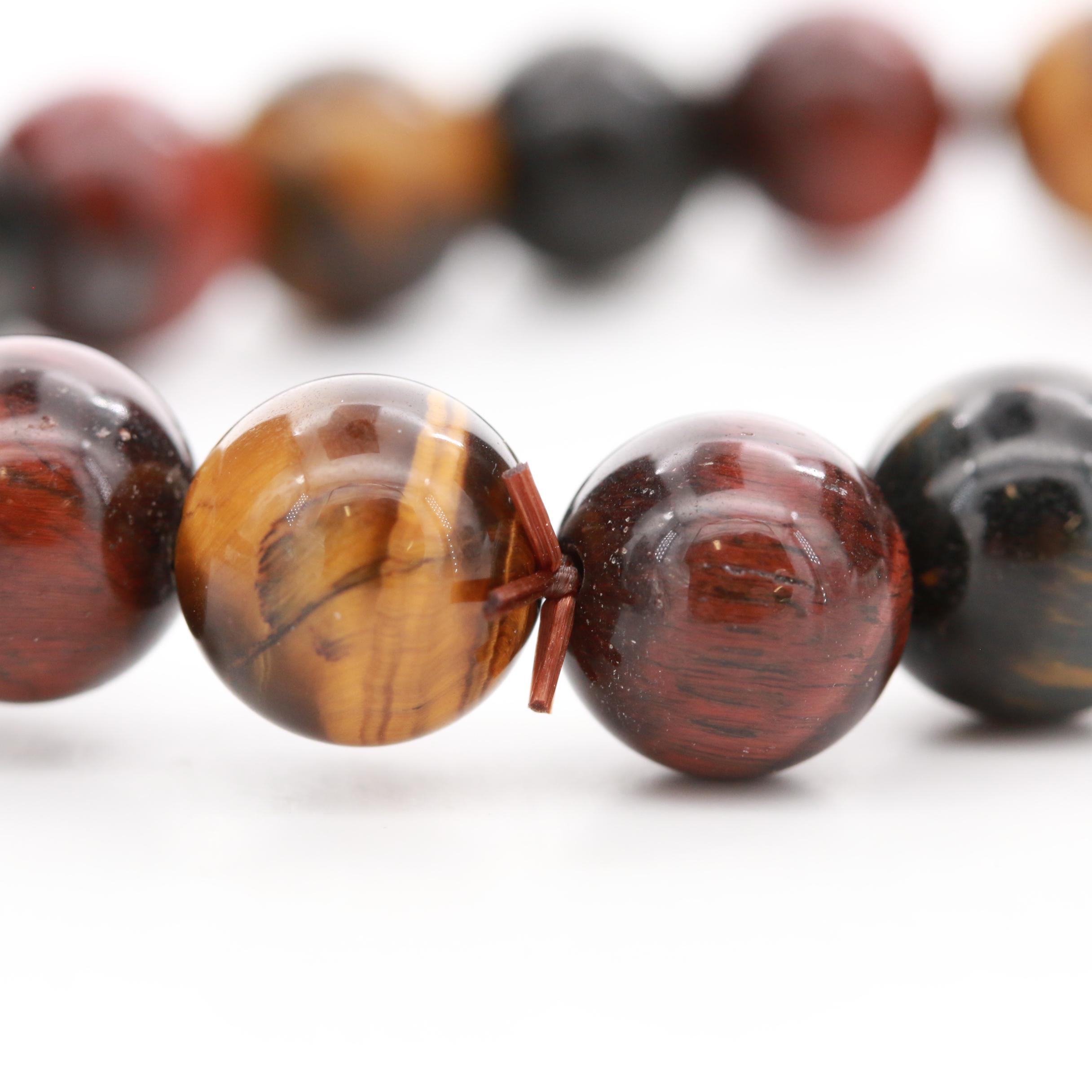 Expandable Tiger's Eye Bead Bracelet