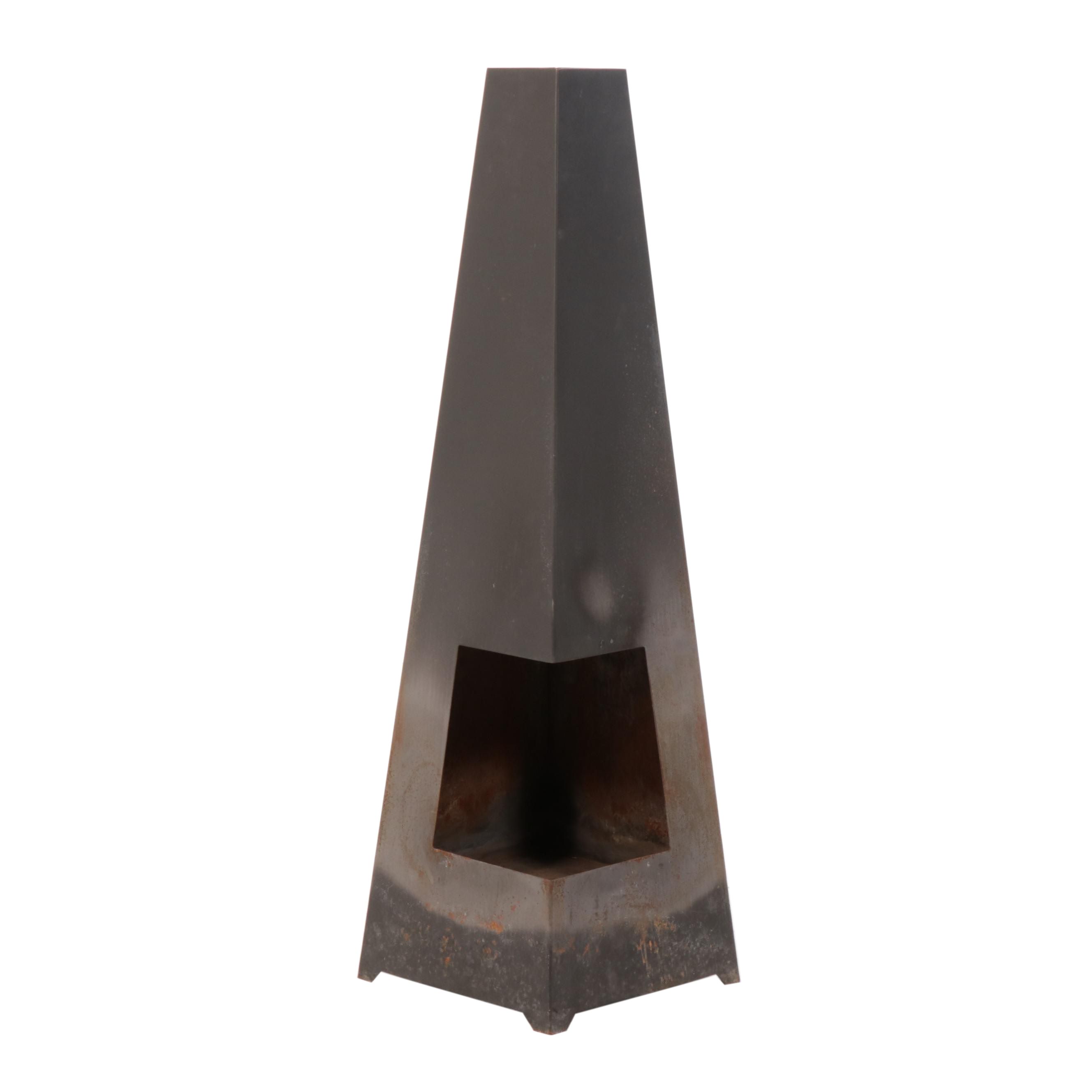 Mid Century Modern Iron Chiminea
