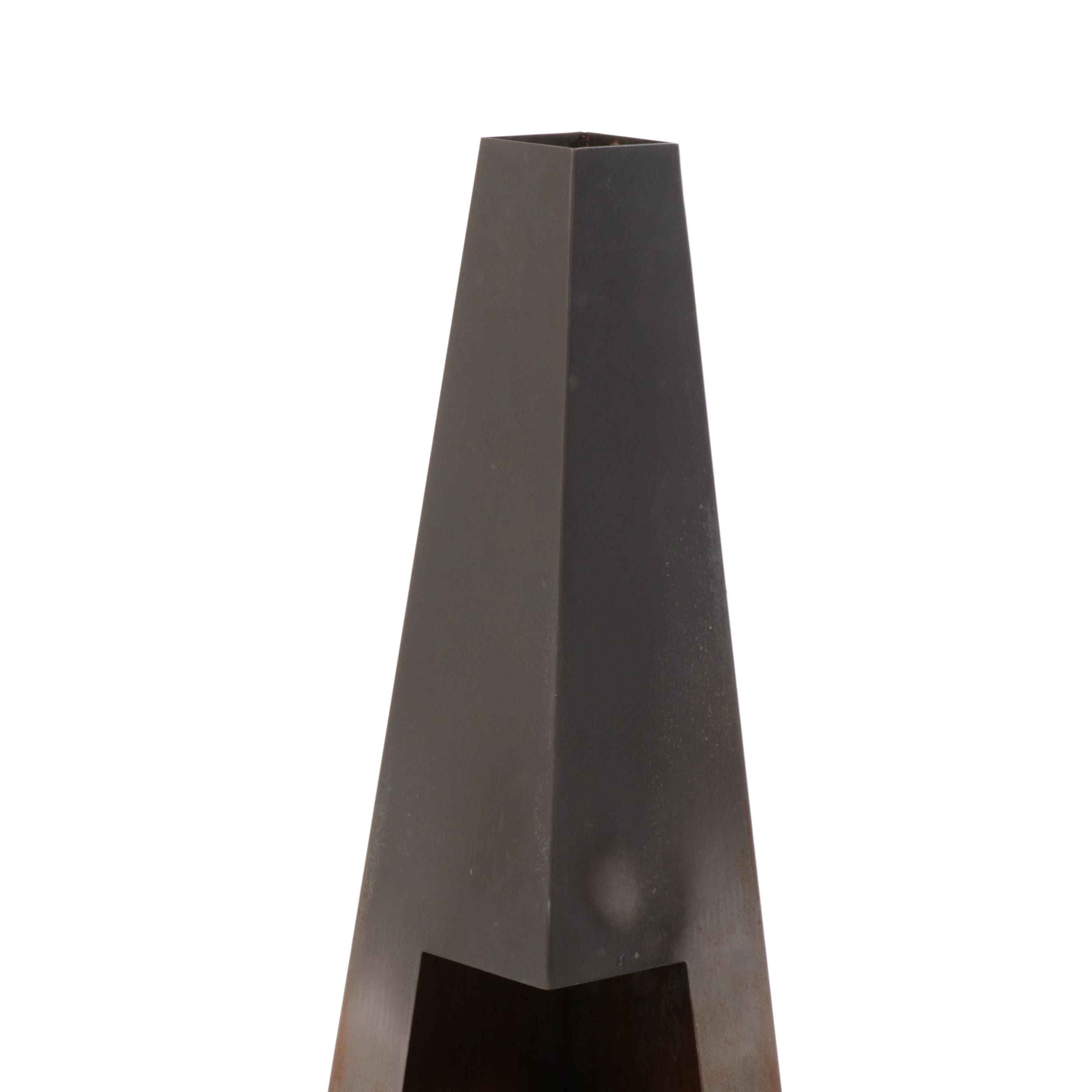 Mid Century Modern Iron Chiminea