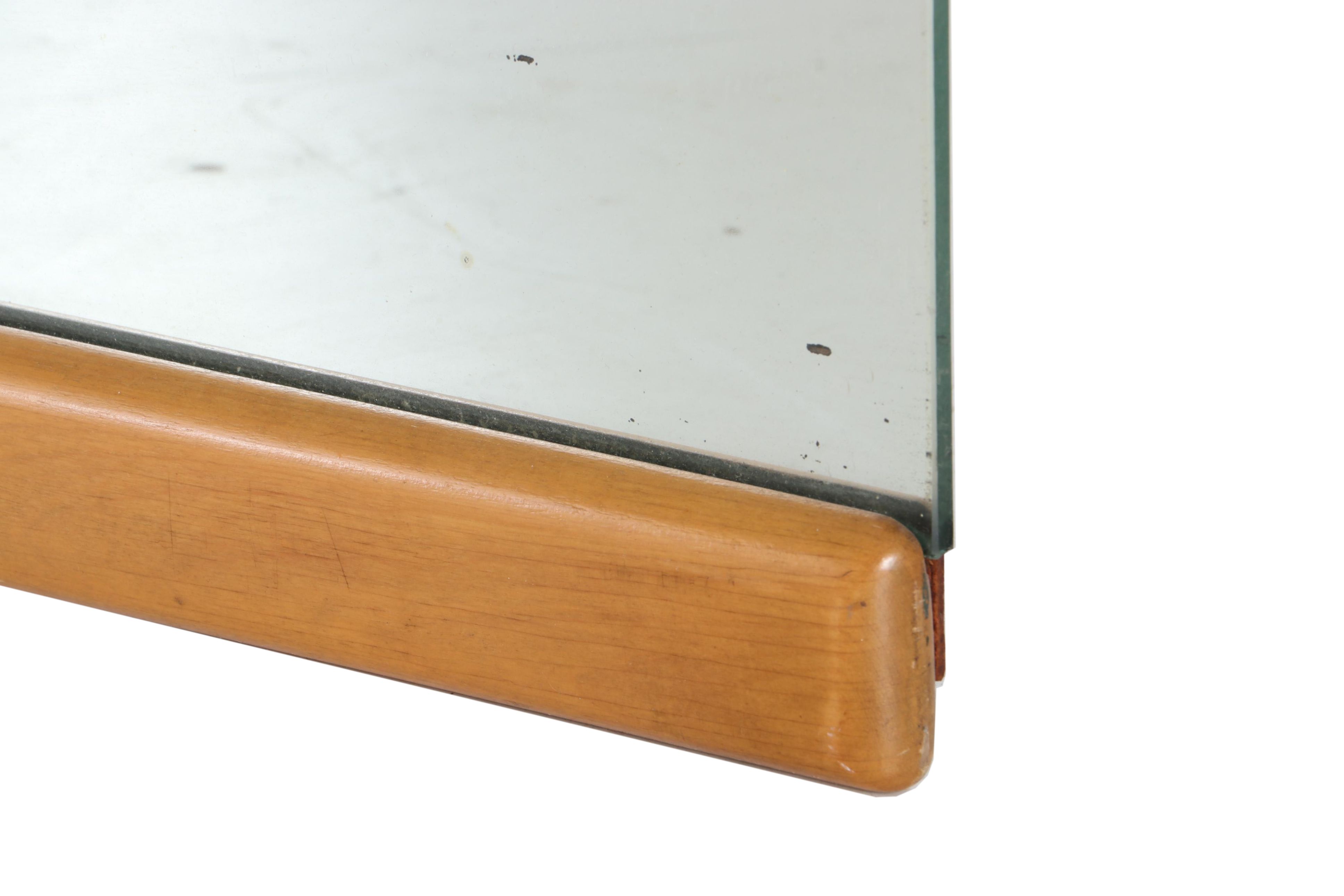 Leo Jiranek for Heywood-Wakefield, Art Deco "Airflow" Chest and Mirror