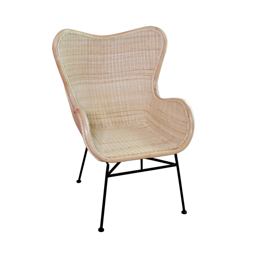 New Pacific Direct Natural Rattan Armchair, Contemporary