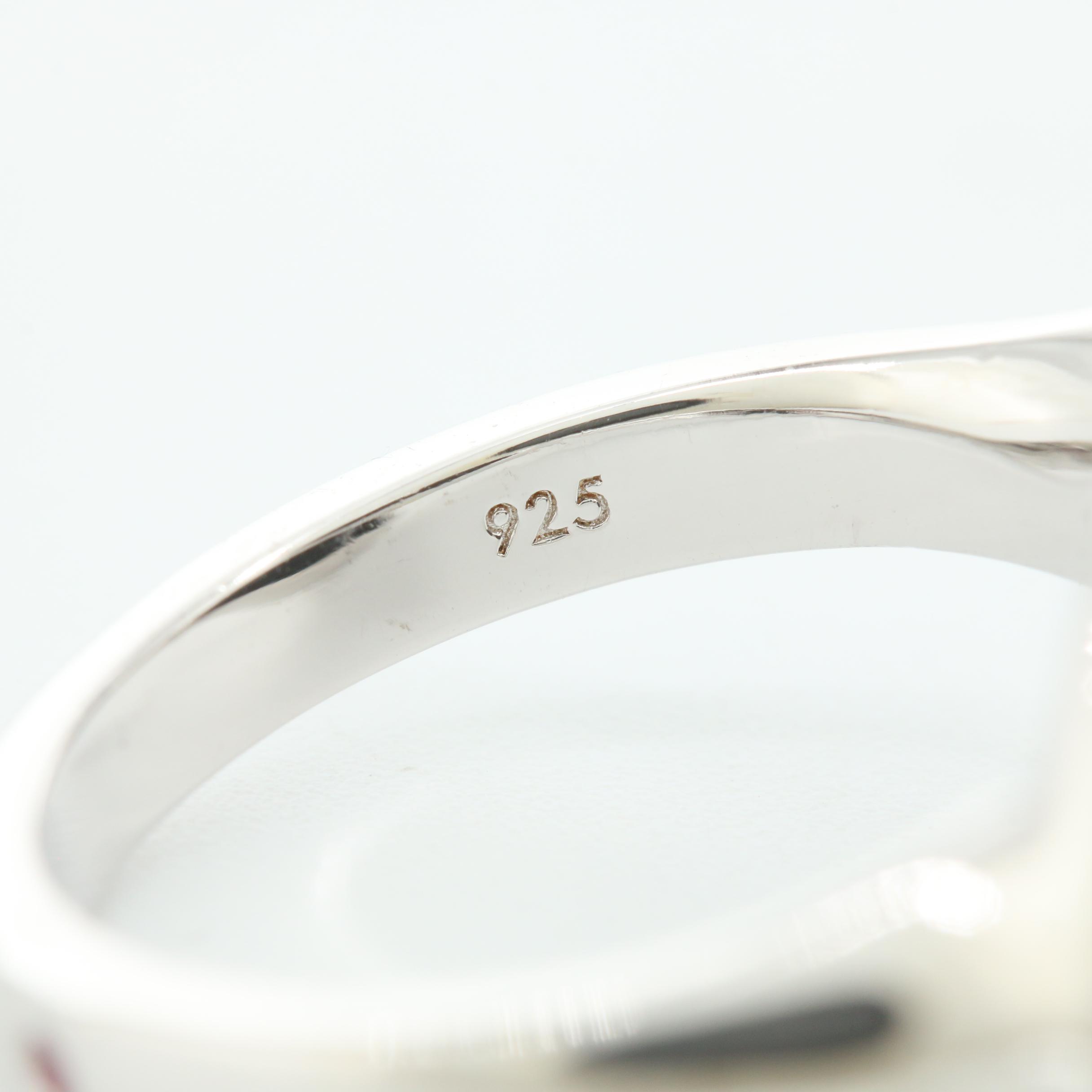 Elle Sterling Silver Black Onyx Bypass Ring