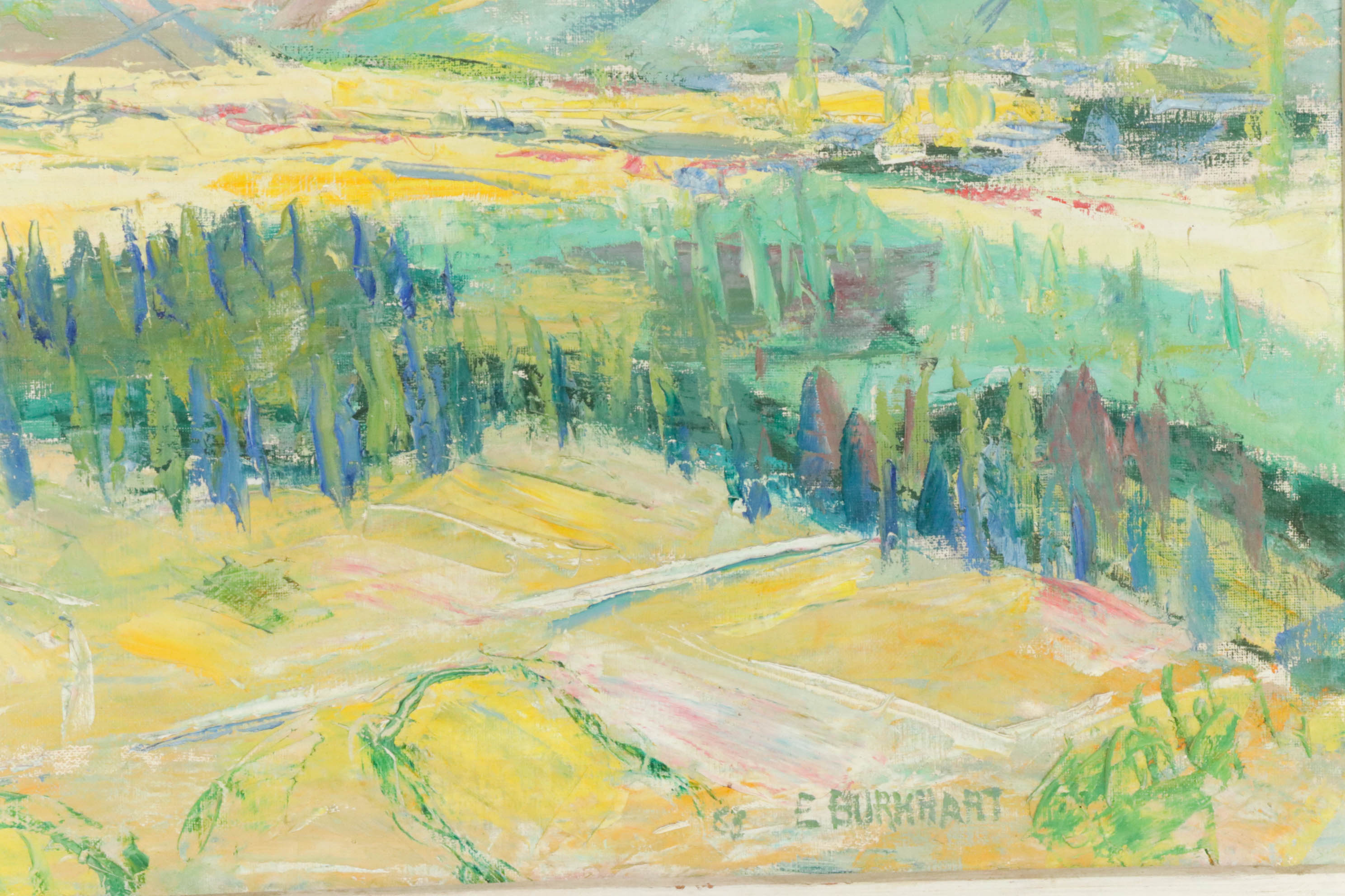 Emerson Burkhart Oil Painting "Mountain in Mexico"